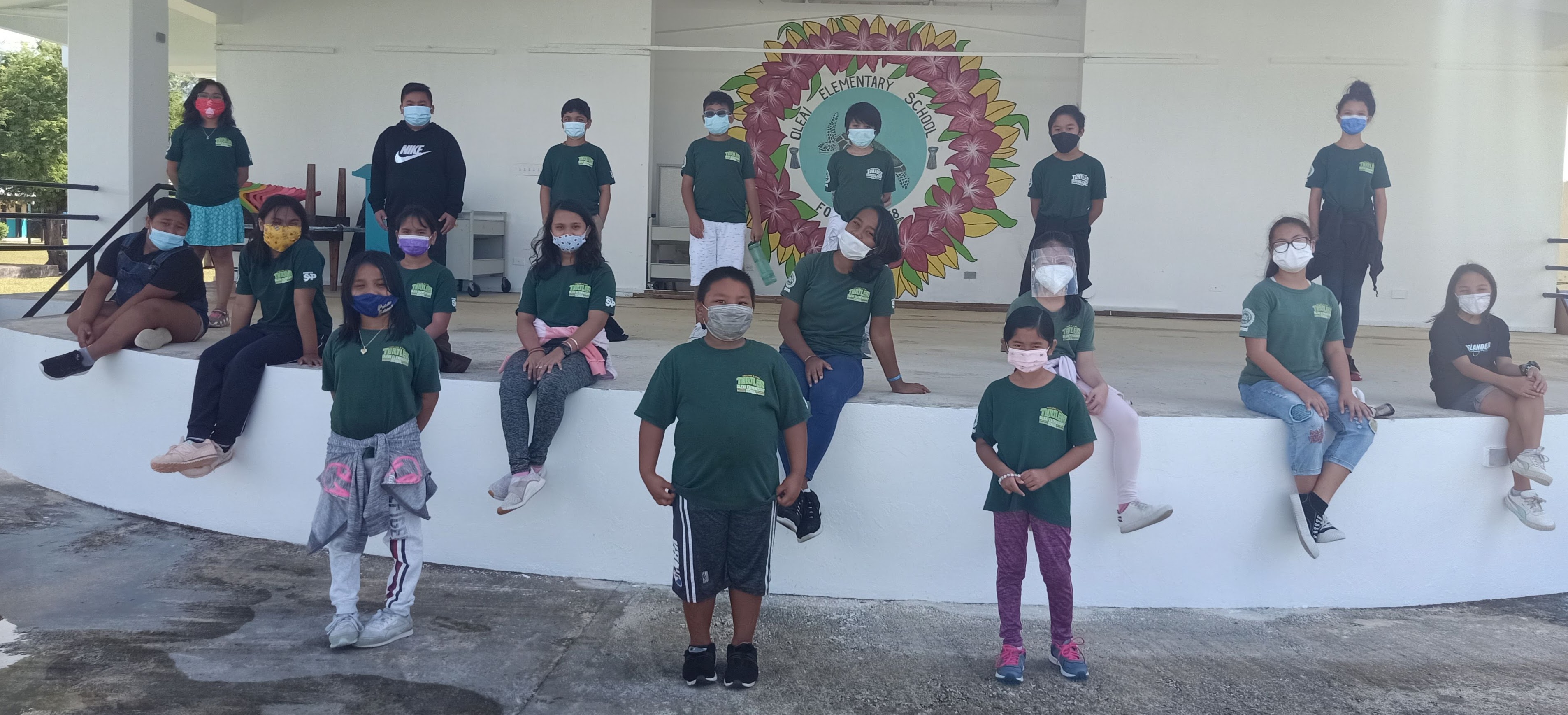 OES Turtles PGFC 3rd competition winners pose for a photo.