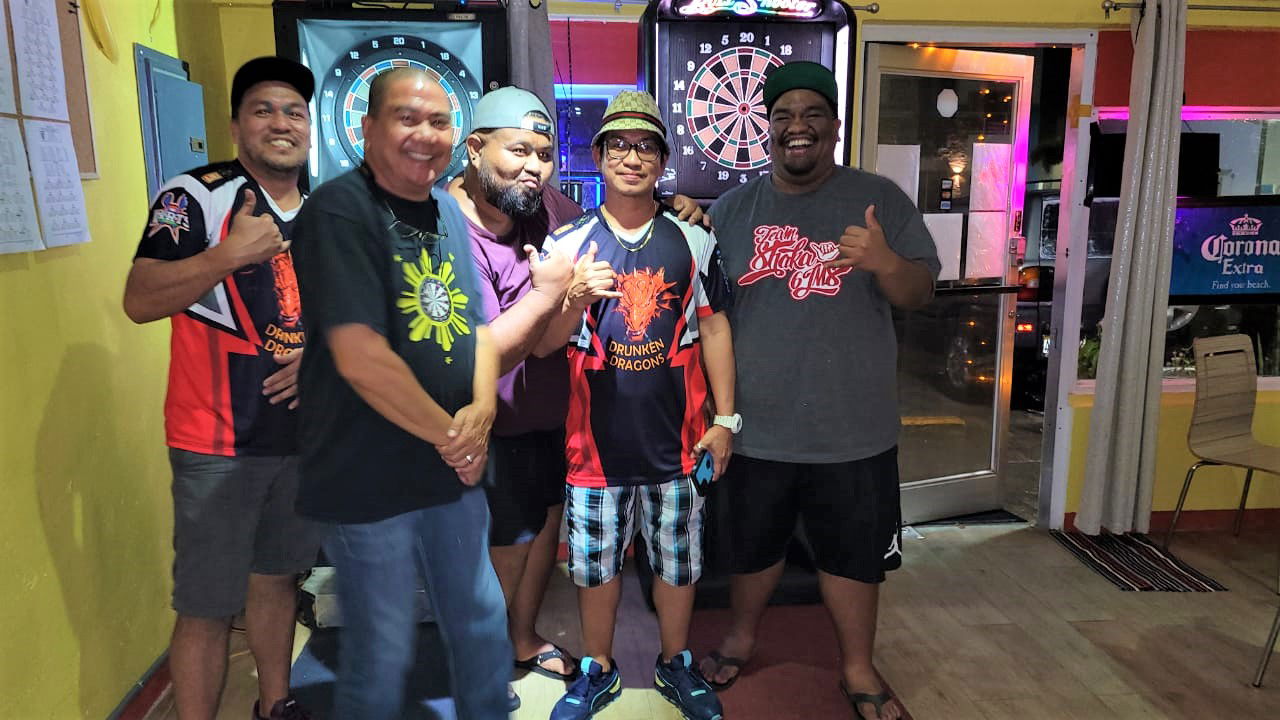 The 6JMS Dragons pose for a photo during a SEDA Bud Light League game at Jonnys Bar & Grill.