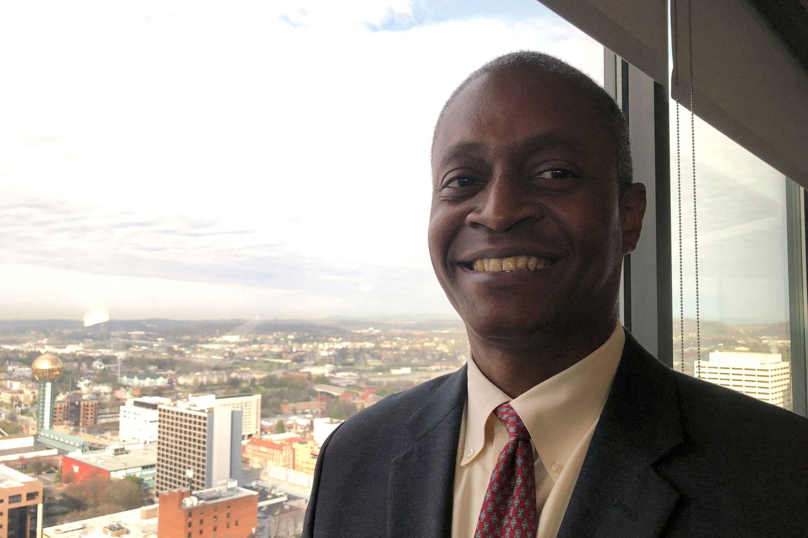 Raphael Bostic, president of the Federal Reserve Bank of Atlanta, poses for a photo in Knoxville, Tennessee, March 23 2018.