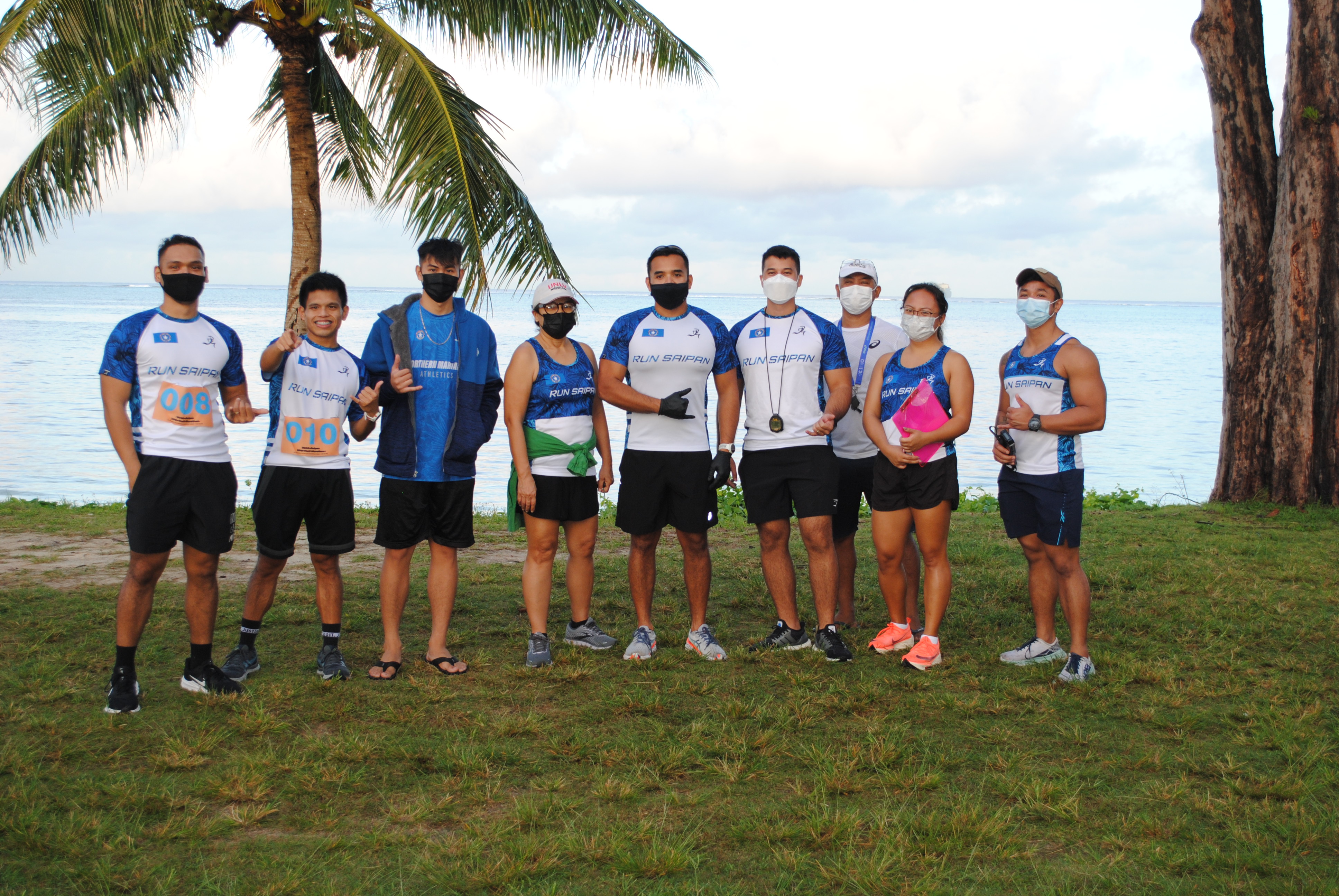 Run Saipan members pose for a photo after the conclusion of the race.