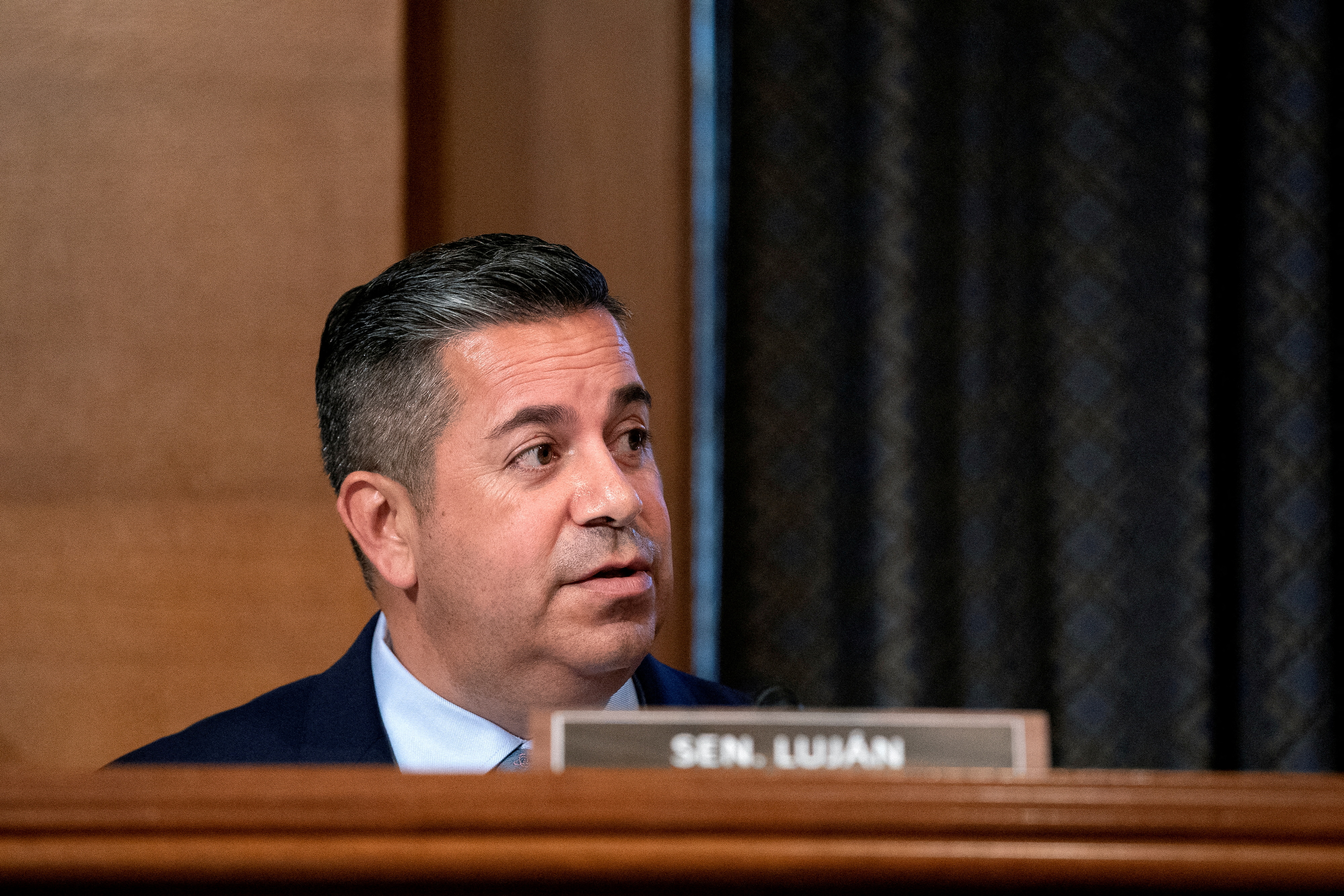 Sen. Ben Ray Lujan, D-N.M., speaks during a Senate Health, Education, Labor, and Pensions Committee hearing at the Dirksen Senate Office Building in Washington, D.C., July 20, 2021.