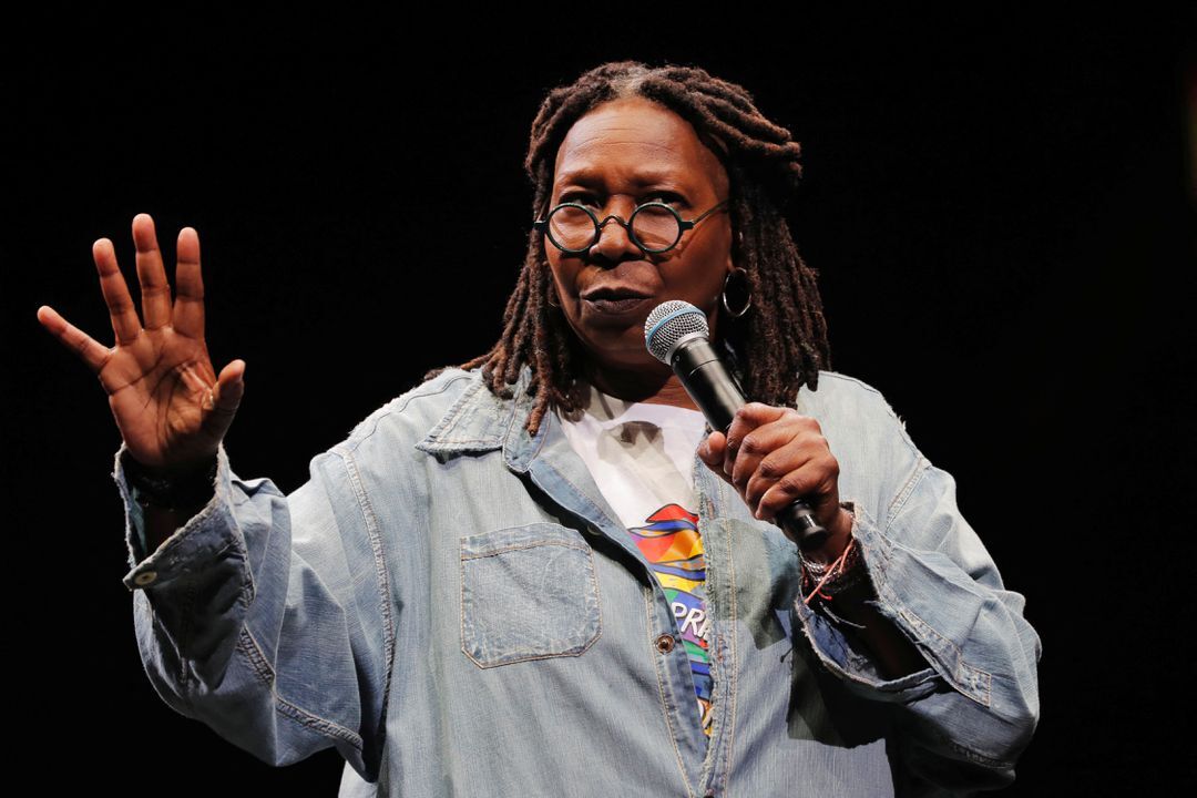 Whoopi Goldberg speaks during the WorldPride 2019 Opening Ceremony, a combined celebration marking the 50th anniversary of the 1969 Stonewall riots and WorldPride 2019 in New York, June 26, 2019. 