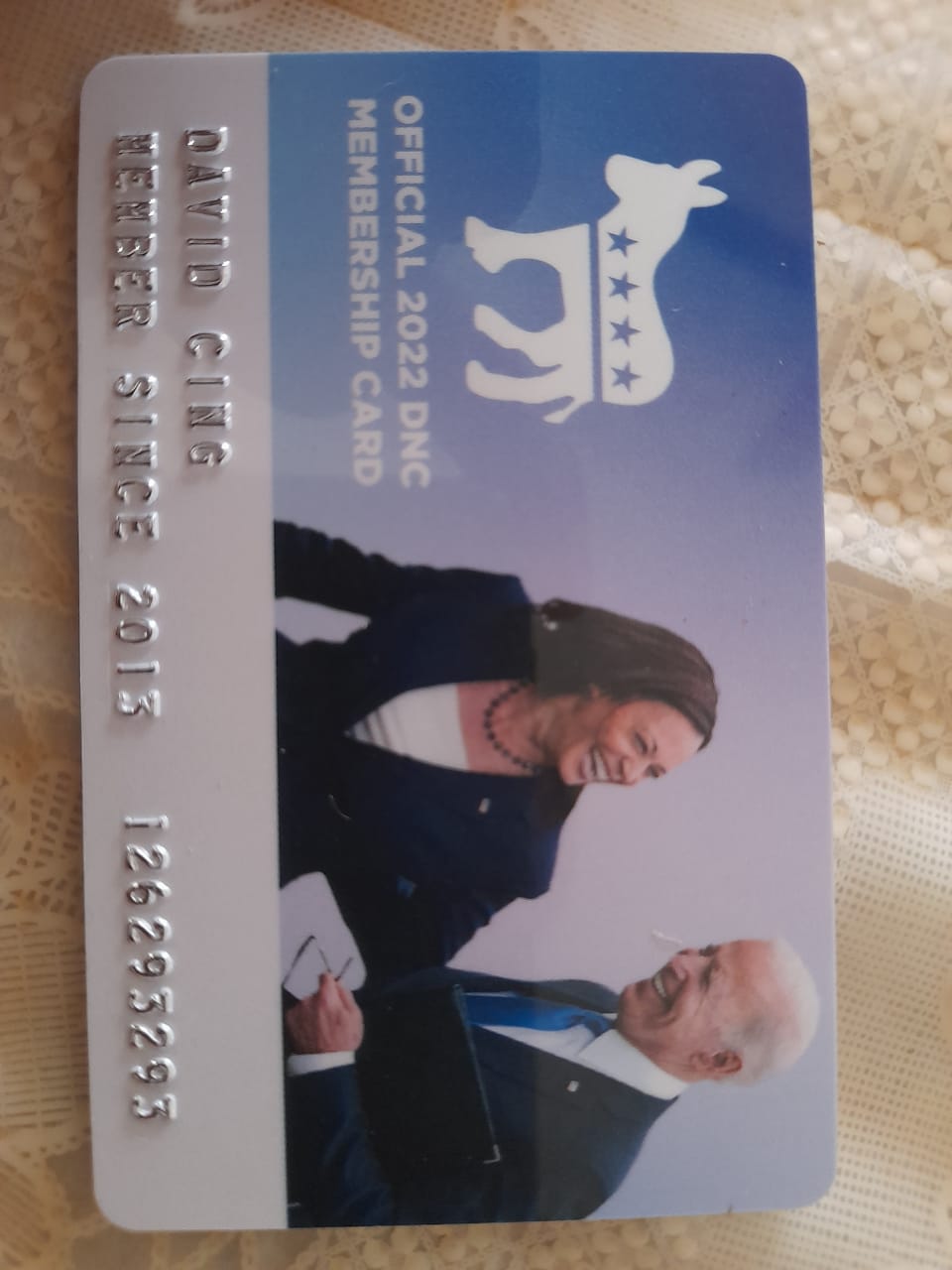 Former Sen. David M. Cing is a card-carrying member of the national Democratic Party.