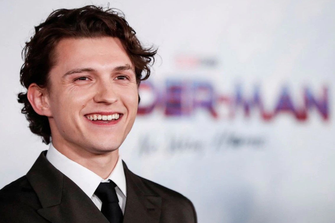 Cast member Tom Holland attends the premiere for the film Spider-Man: No Way Home in Los Angeles, California, Dec. 13, 2021.