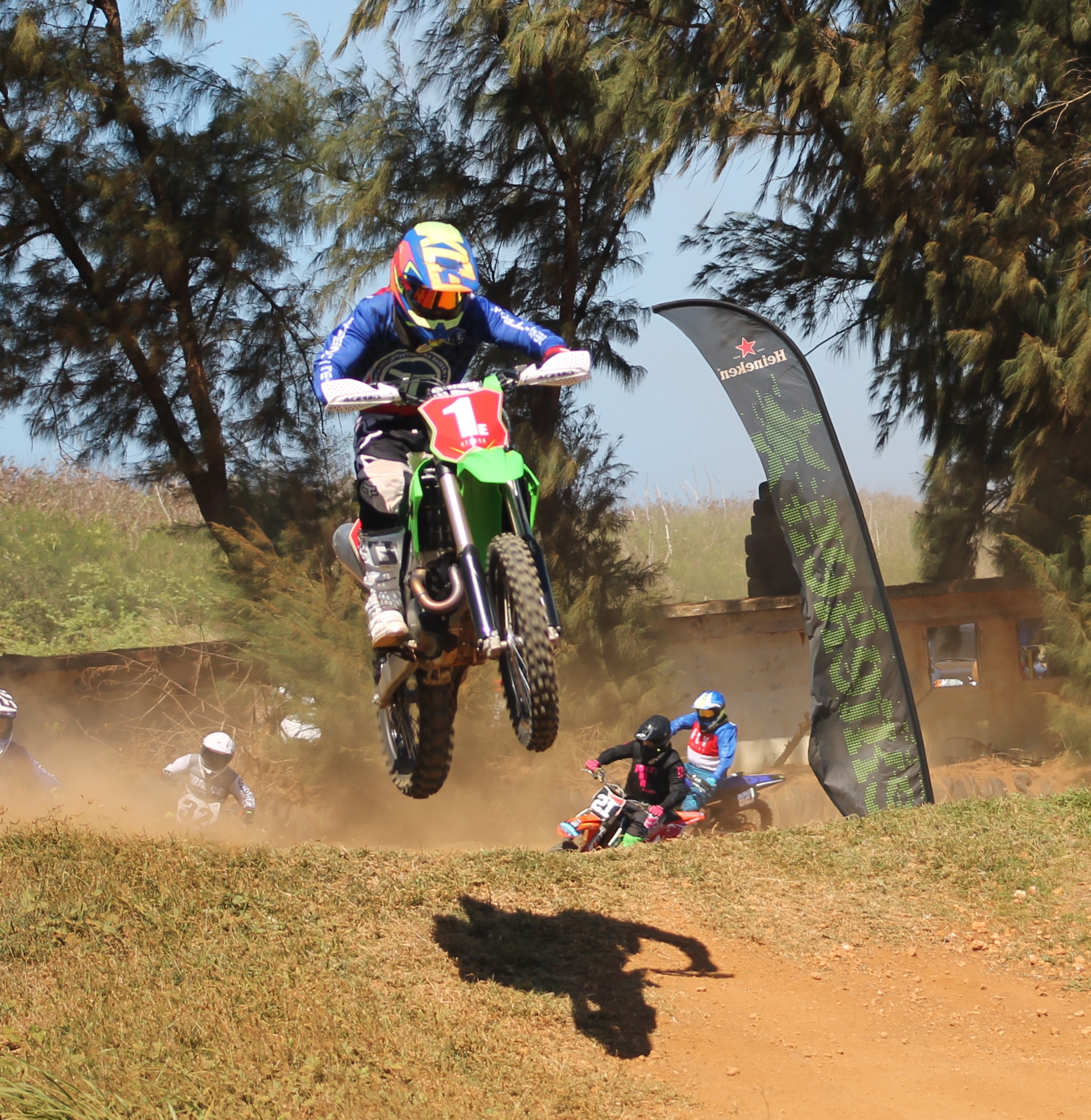 Cuki Alvarez takes the lead in the veterans class of the 2022 MRA Points Race Series on Sunday at  Cow Town Raceway Park.
