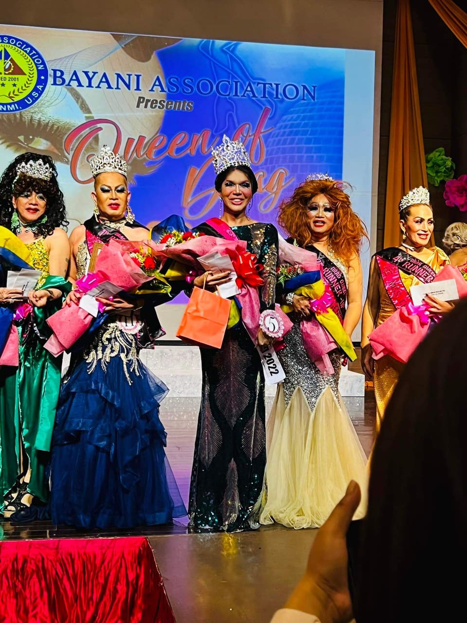 Queen of Drag Shine Vizcarra and her court.
