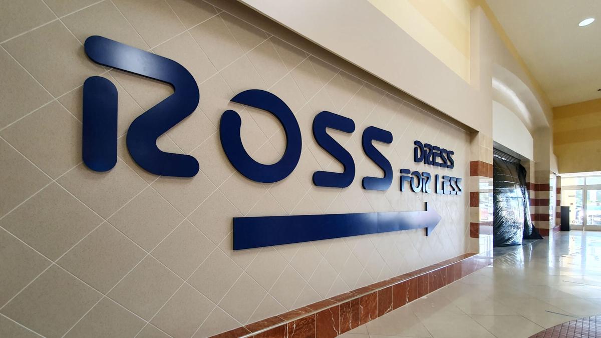 A new Ross Dress for Less sign is seen at the Agana Shopping Center on Nov. 14, 2021.