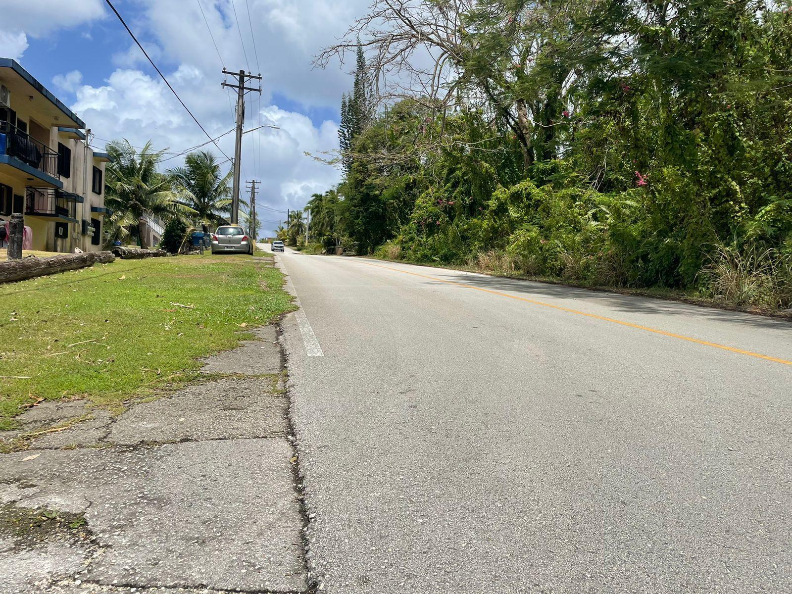 Francisco Javier Street in Agana Heights, where a man tried to kidnap a teenage girl Thursday. The suspect remains at large.