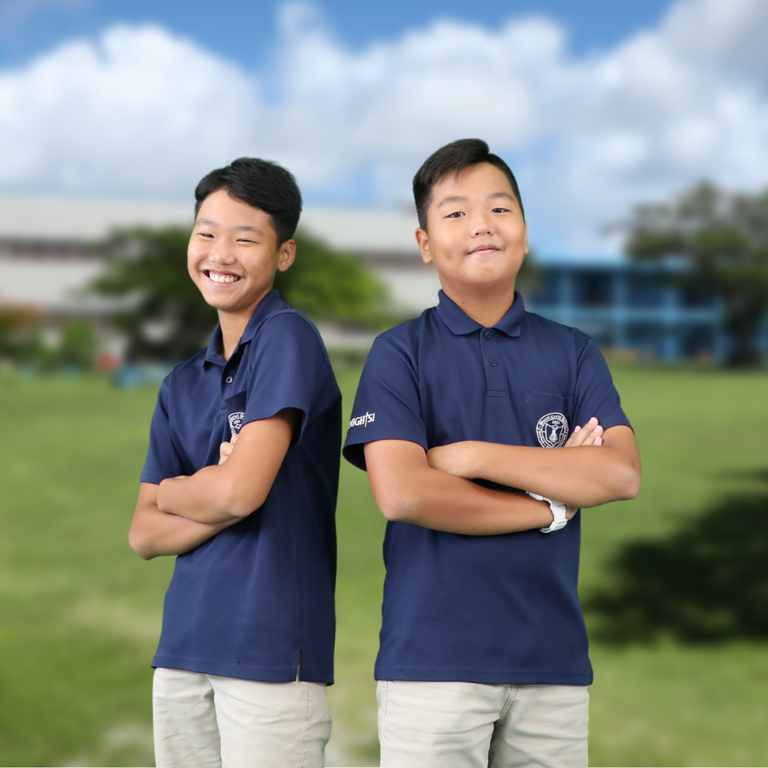 Mount Carmel School students Chan Seo "Stephen" Yeom and Chan Woong "Henry" Yeom pose for a photo. To learn more about enrolling at Mount Carmel School for the upcoming 2022-2023 school year, call 234-6184 or visit www.mountcarmelsaipan.com