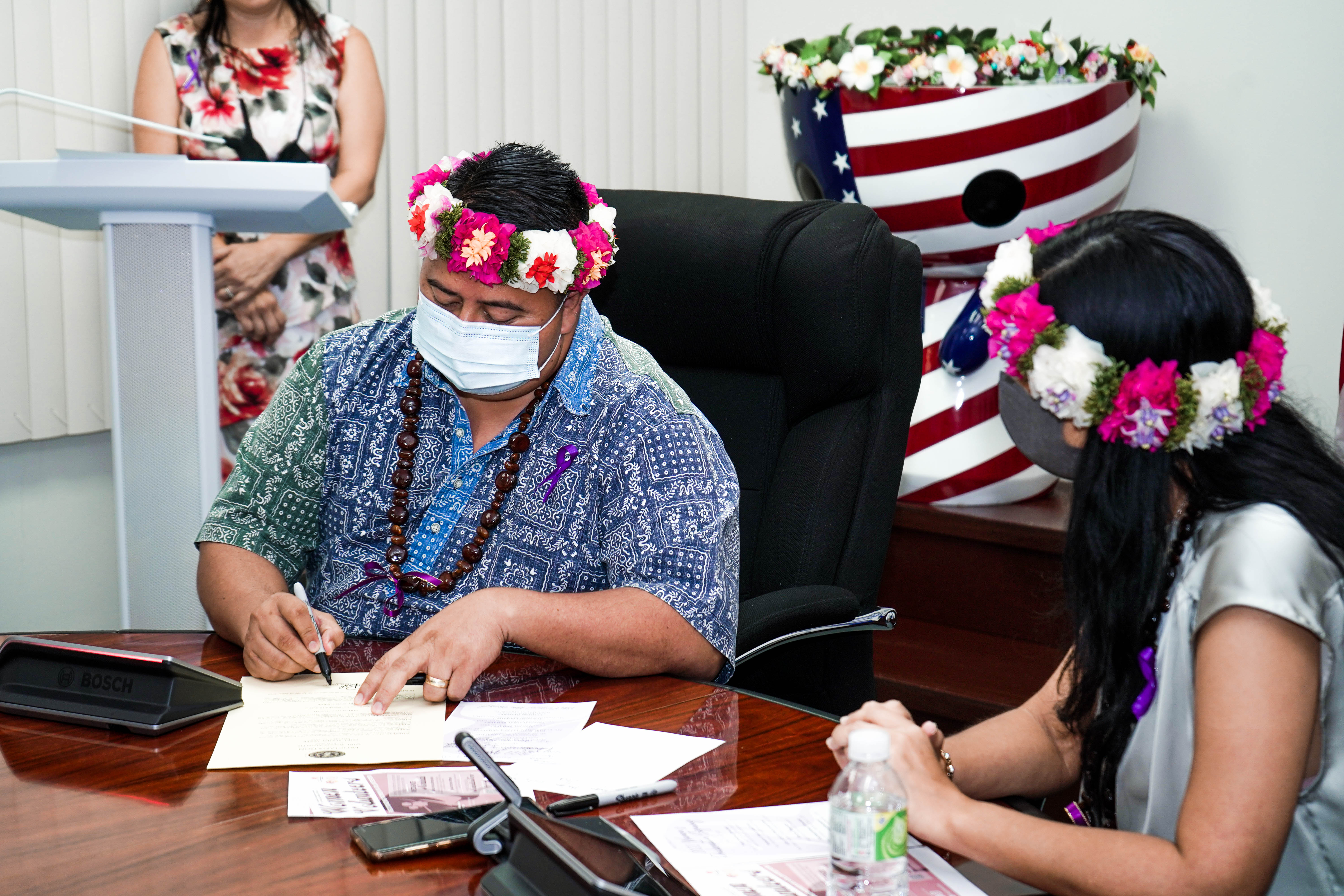 Gov. Ralph DLG Torres signs a proclamation designating March as CNMI Women’s Month and March 8, 2022 as International Women’s Day in the Commonwealth.