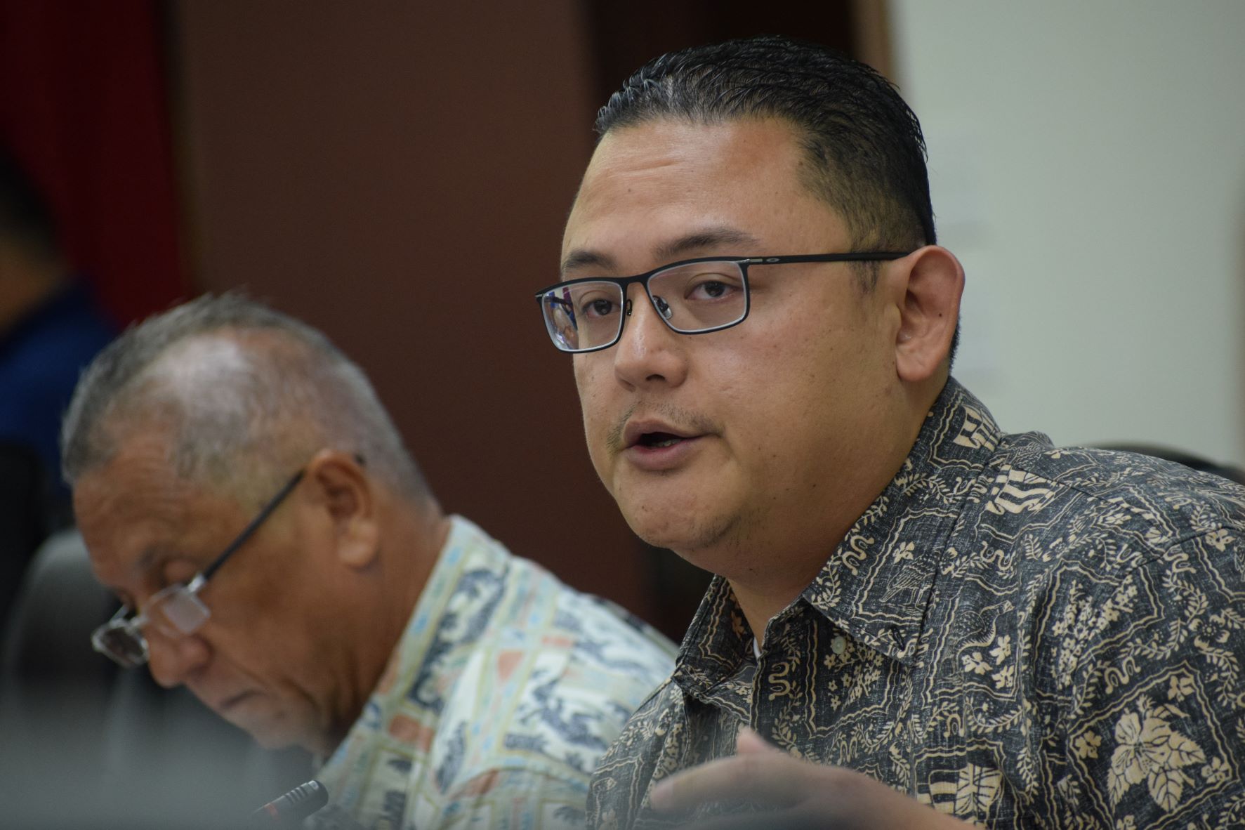 Rep. Donald Manglona explains the intent of House Bill 22-95.