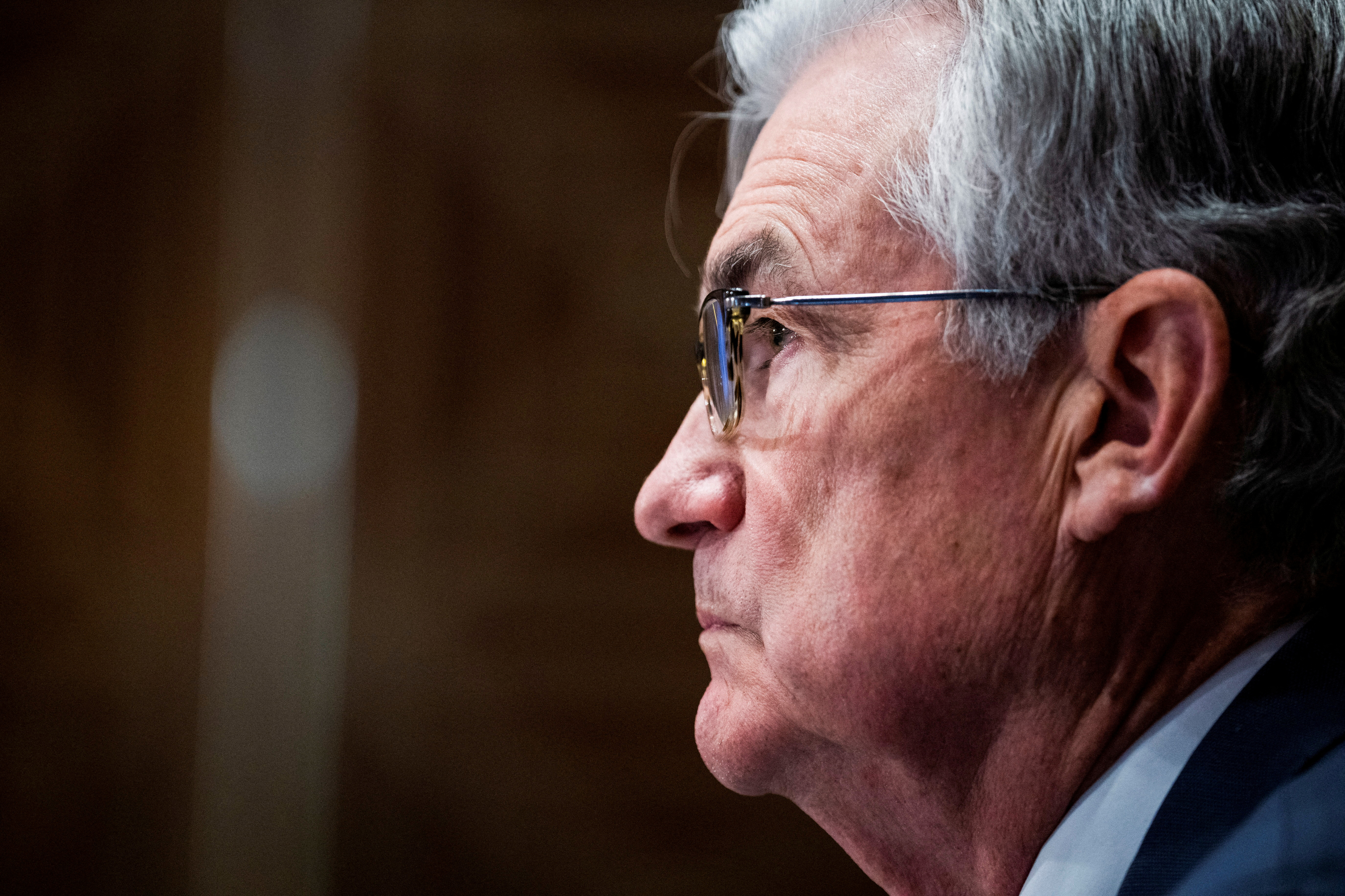 Federal Reserve Chairman Jerome Powell testifies before the Senate Banking Committee in Washington, D.C., March 3, 2022.