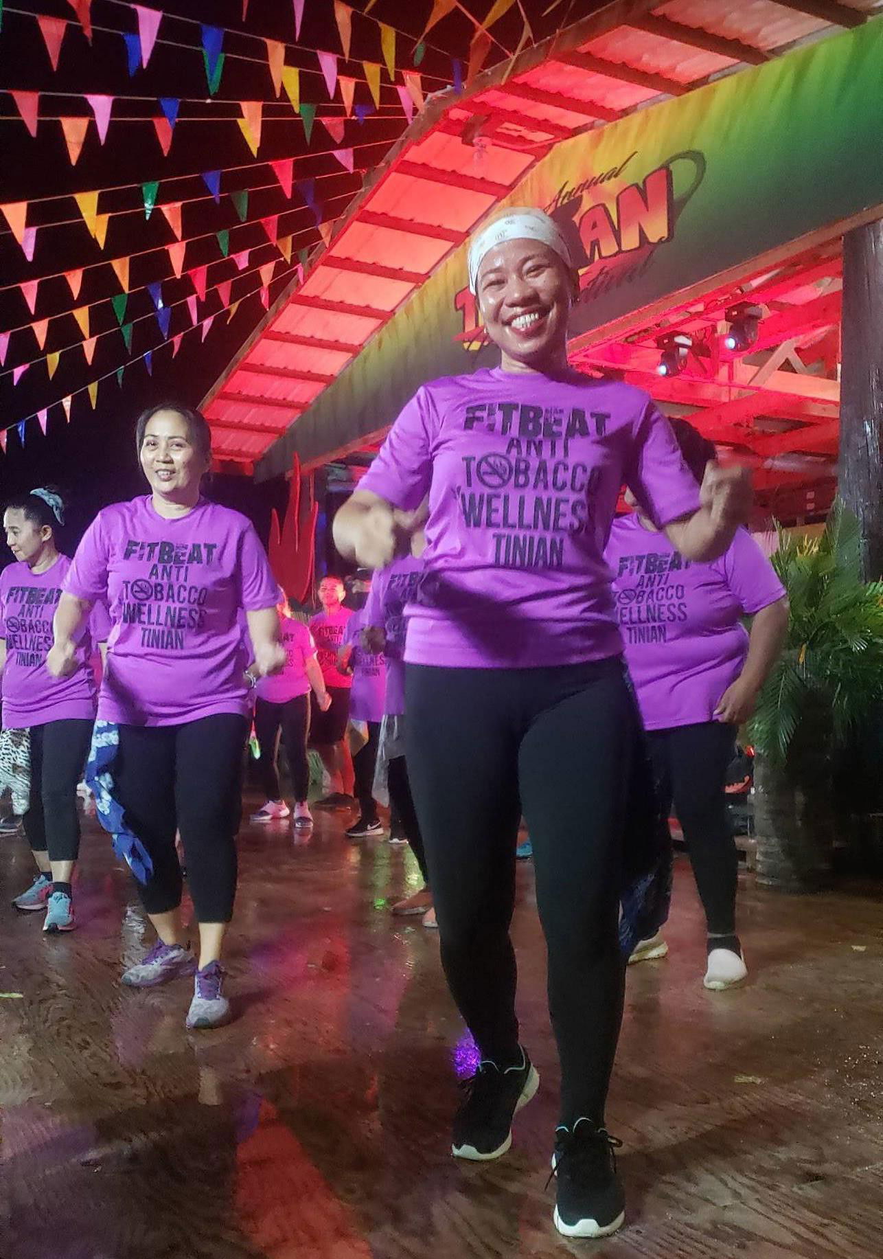 FitBeat Dancers work out to the beat on March 12, 2022, at the 18th Annual Tinian Hot Pepper Festival in San Jose, Tinian.