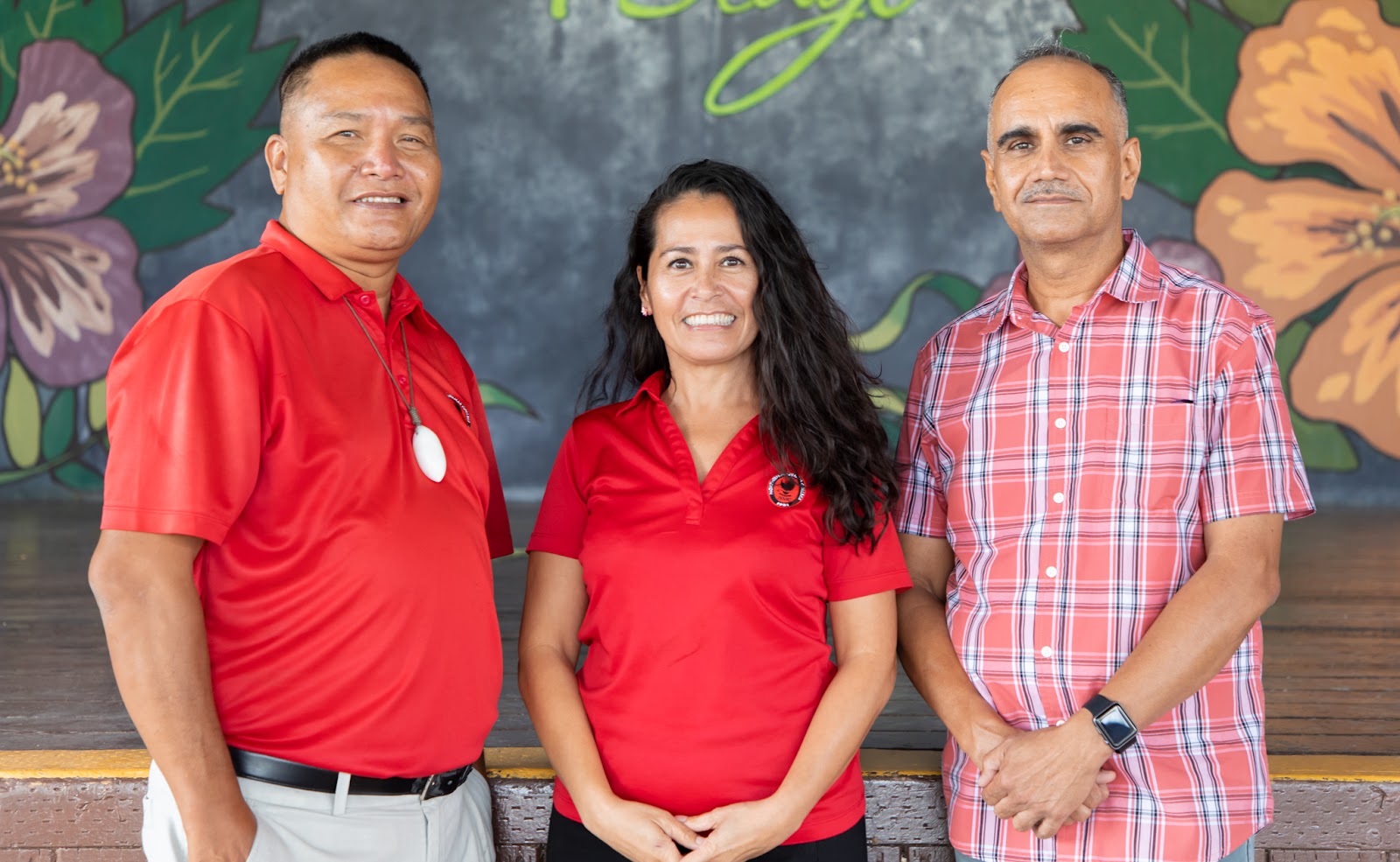 Three program leaders from the Northern Marianas College’s Cooperative Research, Extension, and Education Services recently completed LEAD21 or Leadership Development for the 21st Century: Linking Research, Academics, and Extension. From left, Mike Ogo, Tayna Belyeu-Camacho and Dr. Virendra Verma.