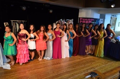 High school juniors and seniors pose in prom attire they received as part of NMCADSV’s Project PROM workshop. The aim of the workshop is to educate prom eligible high school students about being a peer advocate against sexual violence and assist them with attire and other needs for prom. 