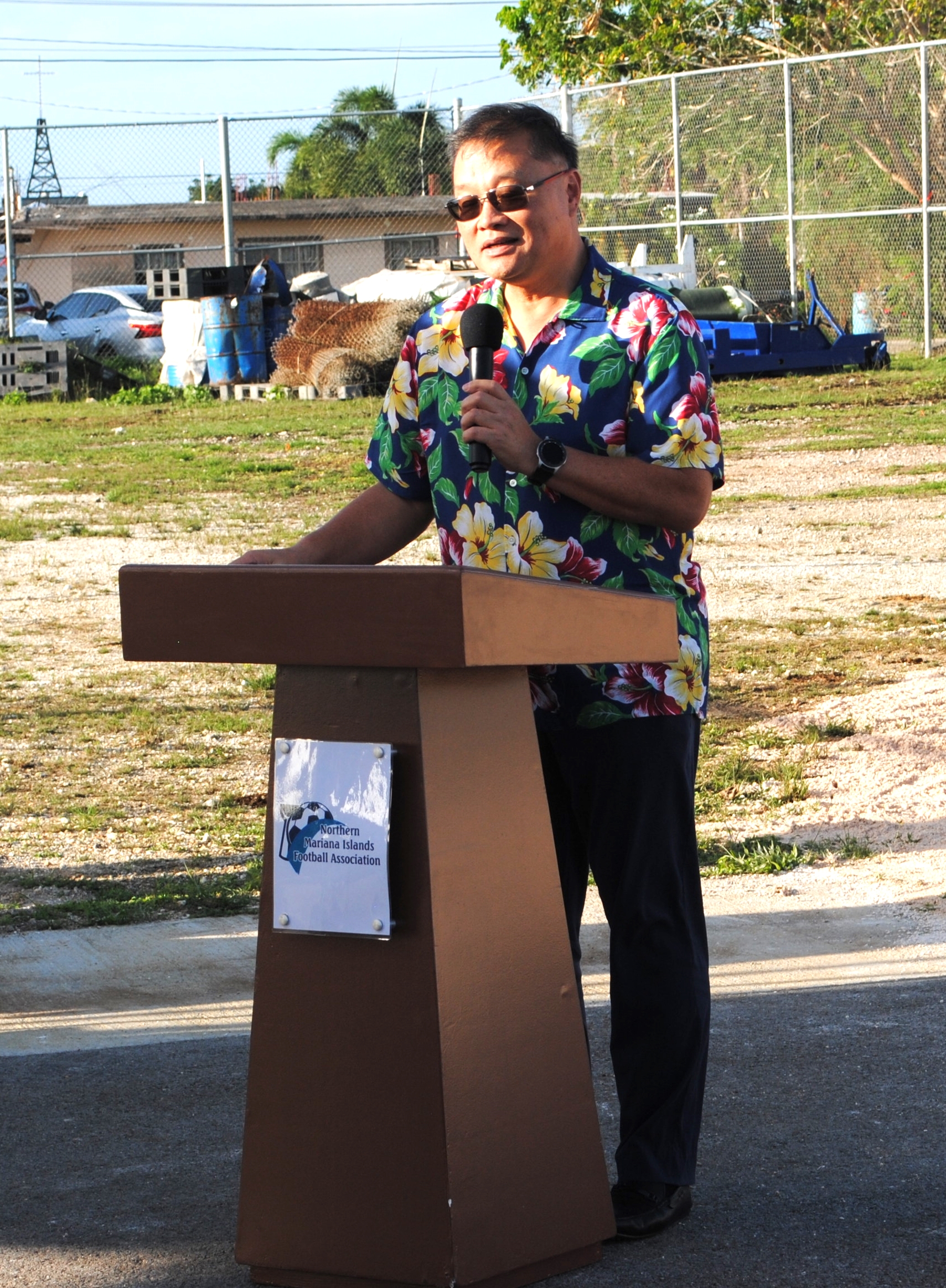 NMI Football Association President Jerry Tan shares his vision about the expansion of the NMI Soccer Training Center.