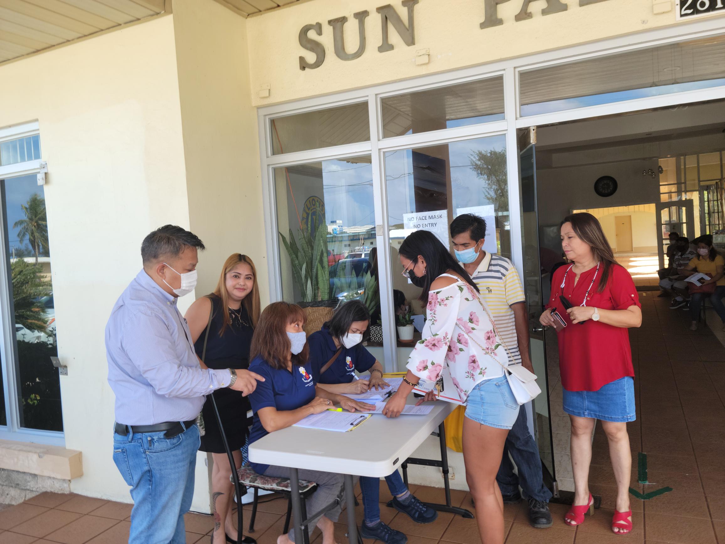 The Philippine Consulate General on Guam conducted a four-day consular mission on Saipan at Sun Palace Hotel in Susupe.