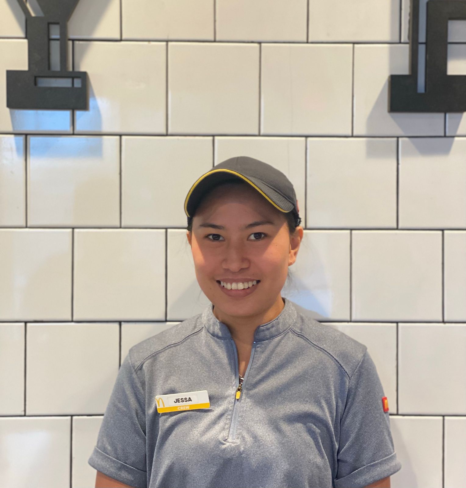 Jessa Marie De Jesus is the 2022 Employee of the 1st Quarter at the McDonald's main store on Middle Road.