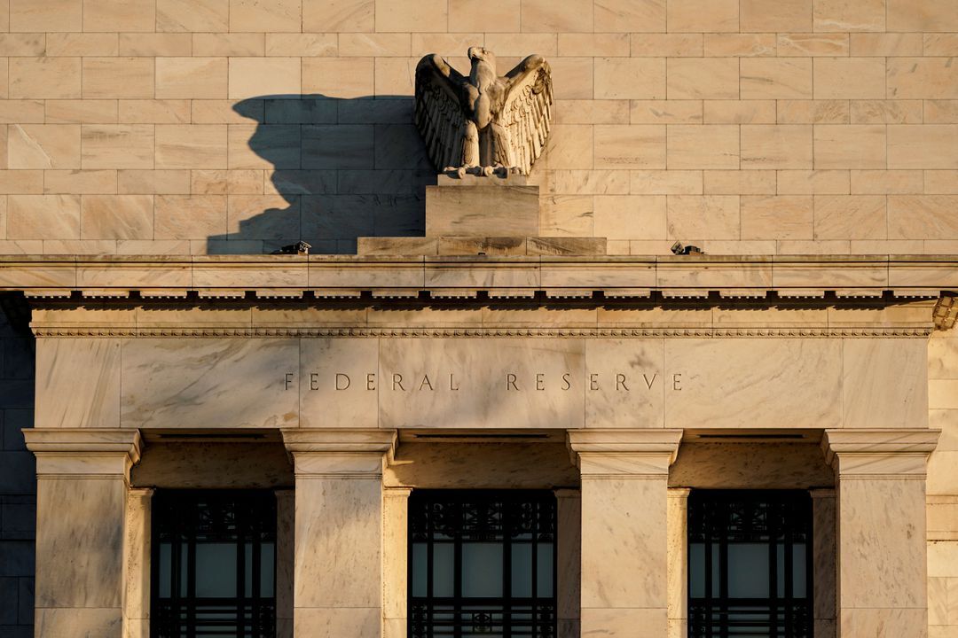 The Federal Reserve building is seen in Washington, D.C., Jan. 26, 2022.