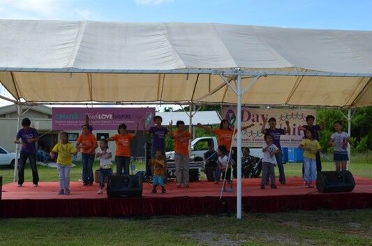A CNMI youth group performs at the 2013 Day of Unity event, which is part of NMCADSV’s Domestic Violence Awareness Month campaign.