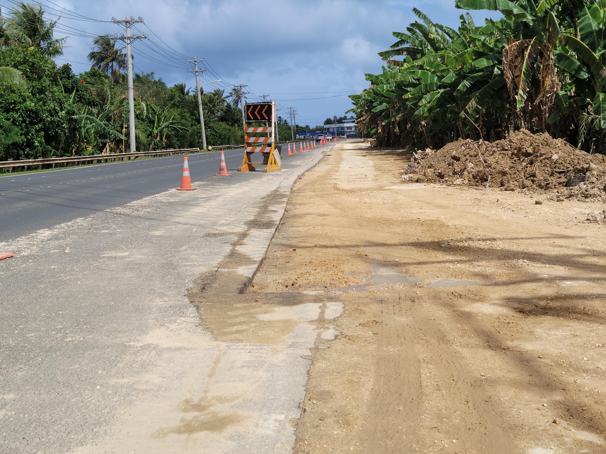 The W-6 sewer project site in Chalan Kiya needs to be paved with asphalt, the Commonwealth Utilities Corp. said.