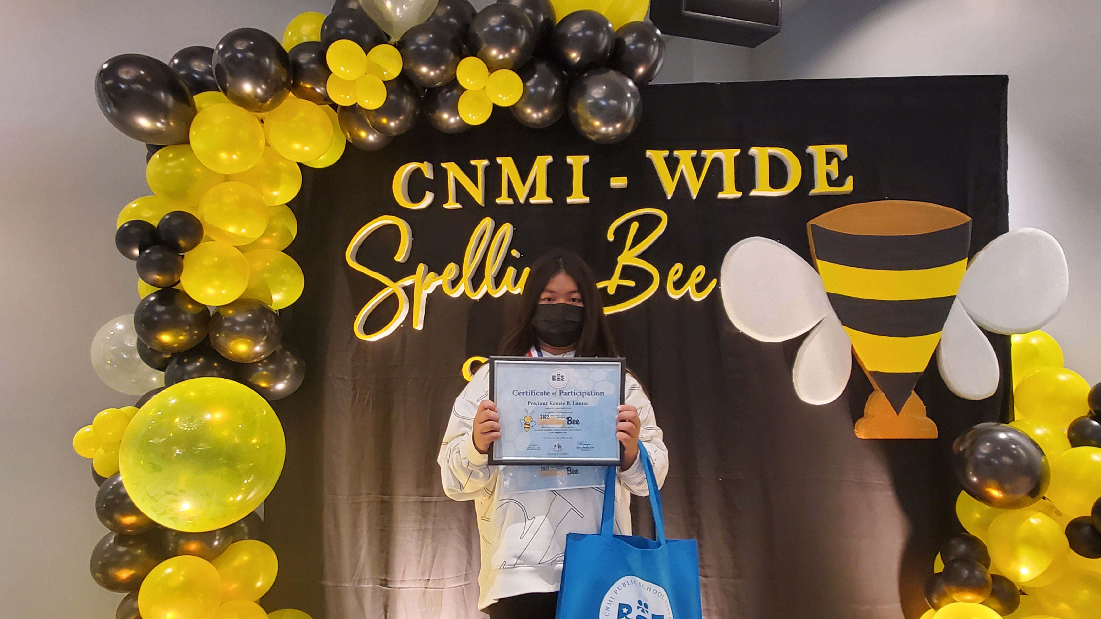 Fourth placer Preciouz Kenzie B. Lontoc of Francisco M. Sablan Middle School.