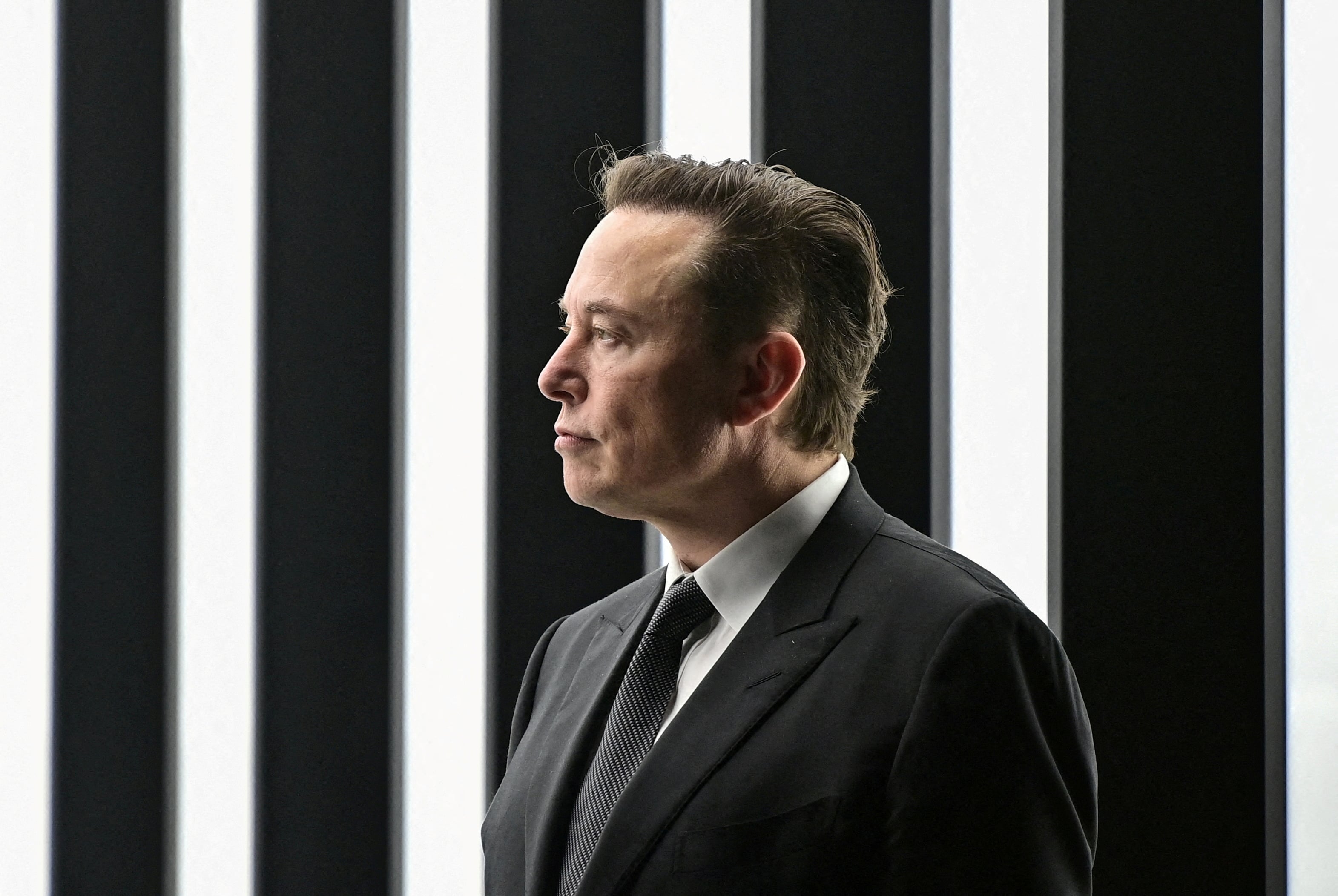 Elon Musk attends the opening ceremony of the new Tesla Gigafactory for electric cars in Gruenheide, Germany, March 22, 2022.