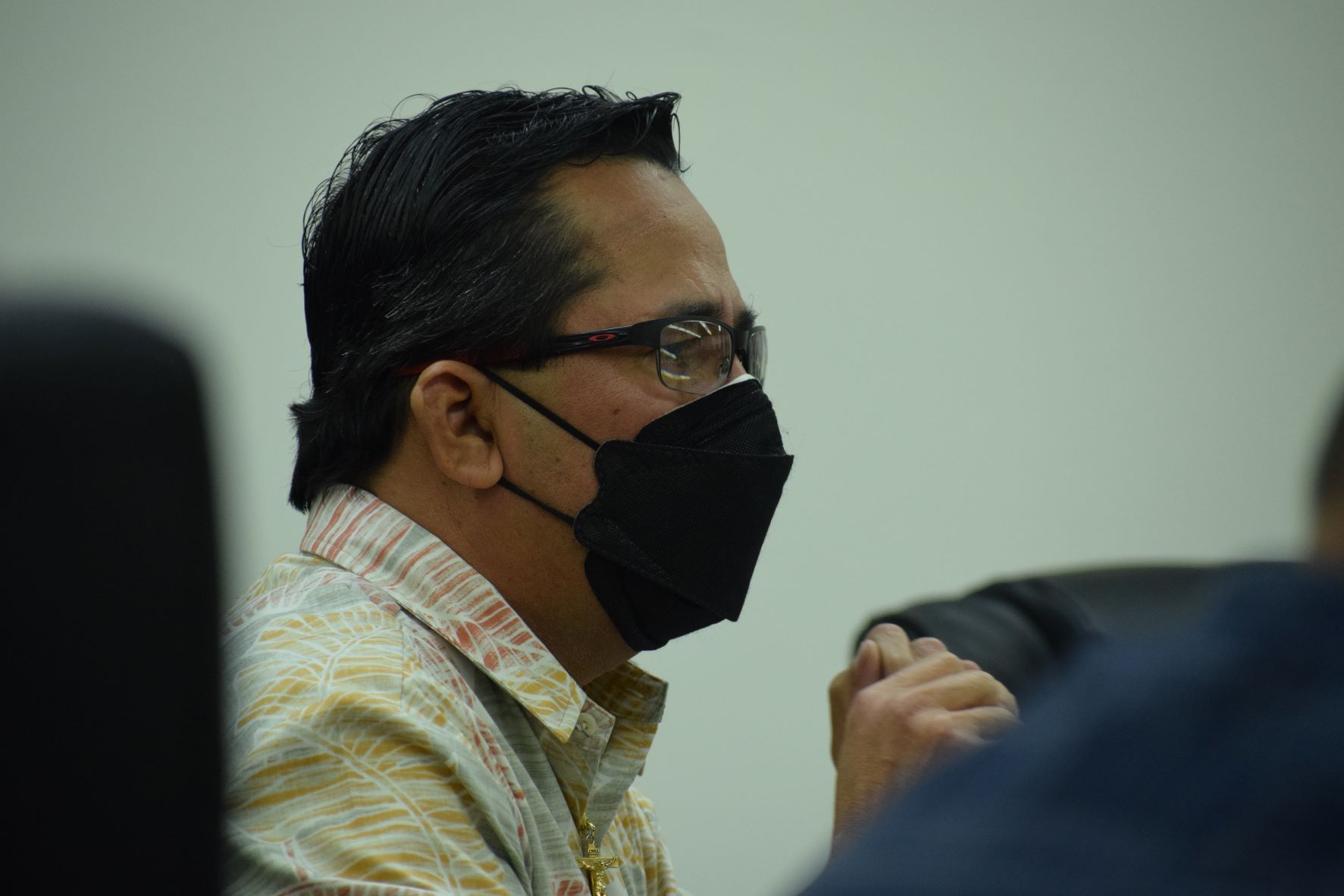 Rep. Patrick San Nicolas speaks during the House session on Tuesday.