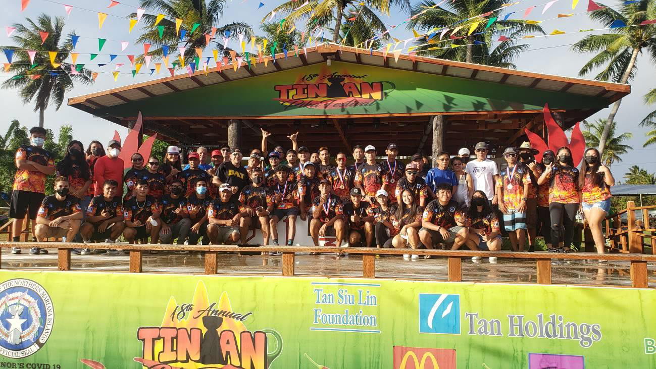 Thirty-five bikers join the 50K Pika Bike Race on March 11, 2022, at the 18th Annual Tinian Hot Pepper Festival in San Jose, Tinian.