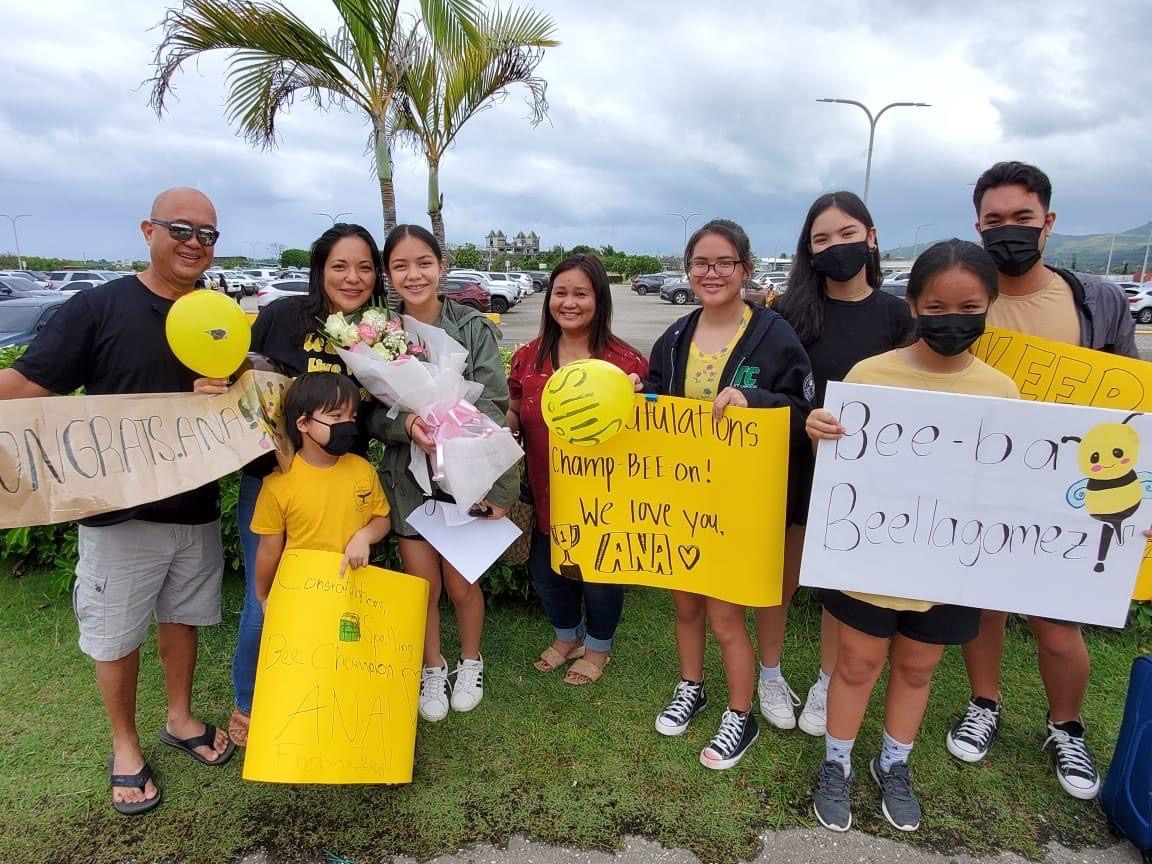 Ana Guadalupe Villagomez with her family members.