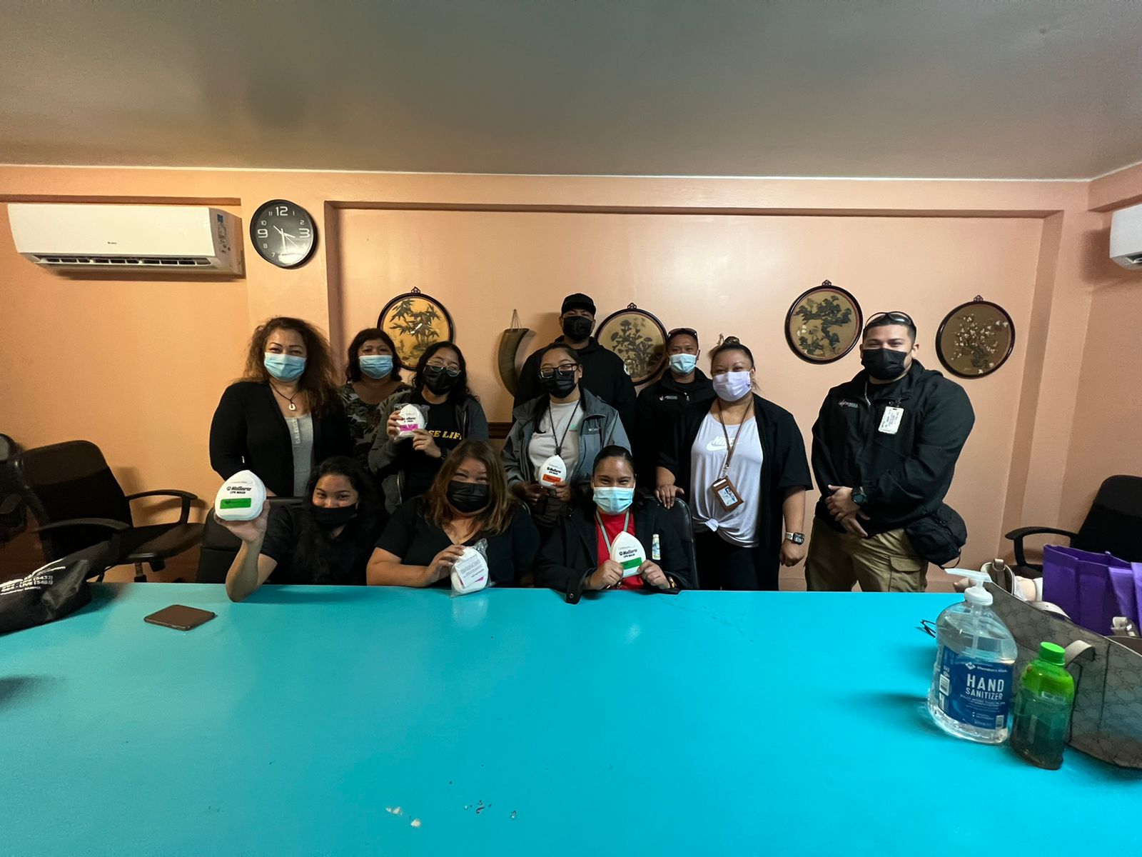 CHCC Community Guidance Center staff members pose with Priority Care assistant instructors after completing the American Heart Association's Basic Life Support Training.