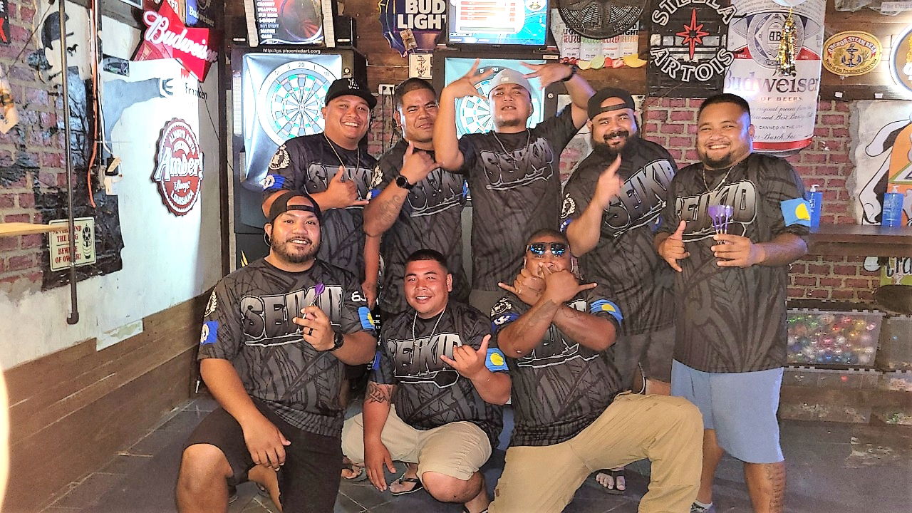 Members of Team 6JMS Seikid C pose for a photo after winning the Division C Bud Light Cup of the SEDA League at Safehouse on Wednesday.