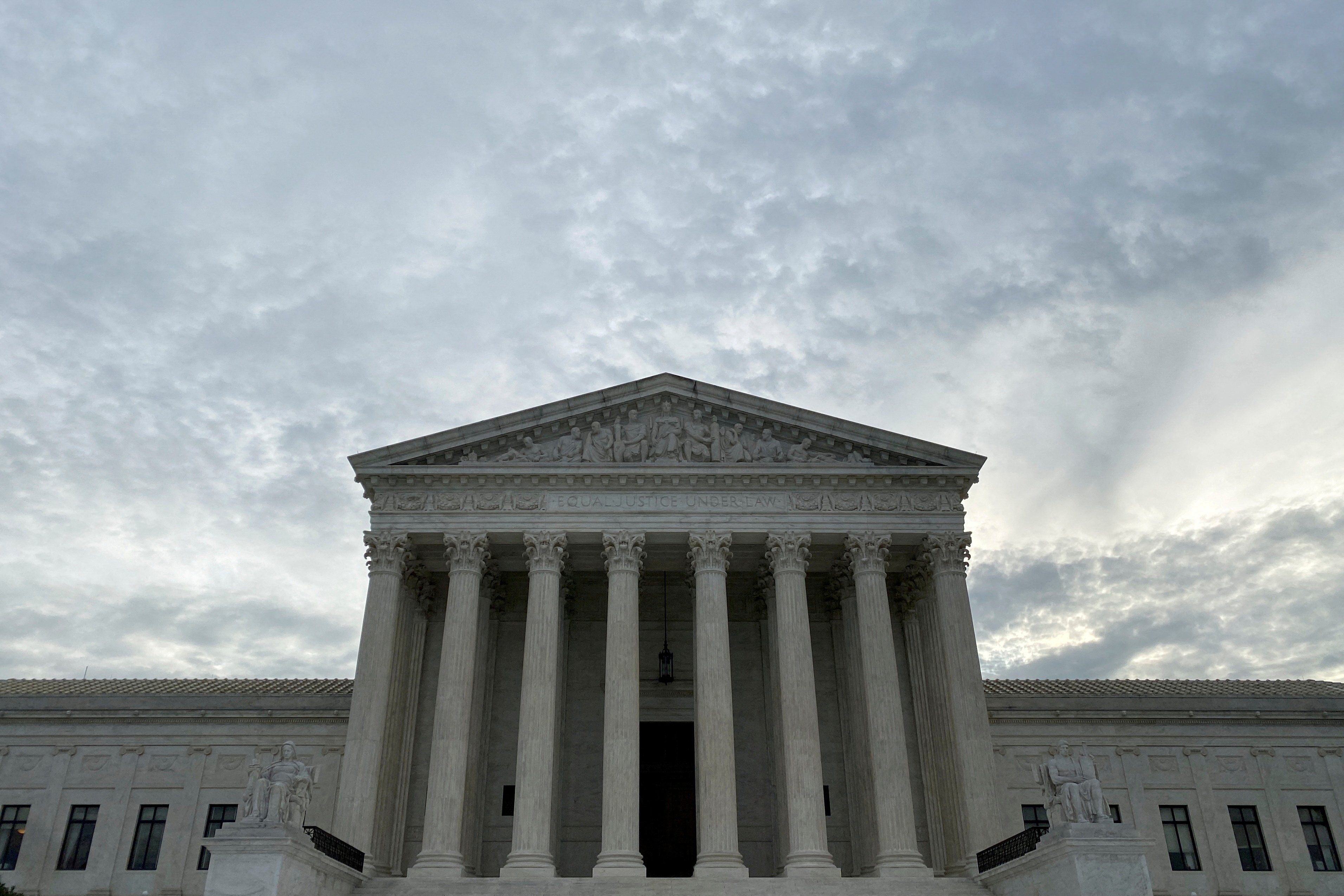A general view of the Supreme Court building at the start of the court's new term in Washington, D.C., Oct. 4, 2021.