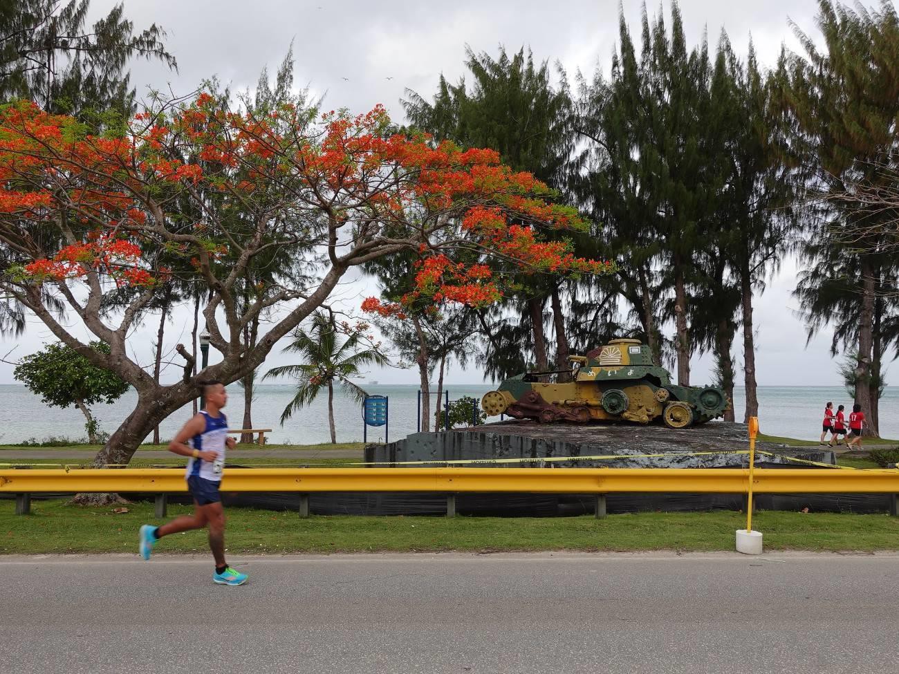 Stock photo shows scenic and historic sites on Saipan.