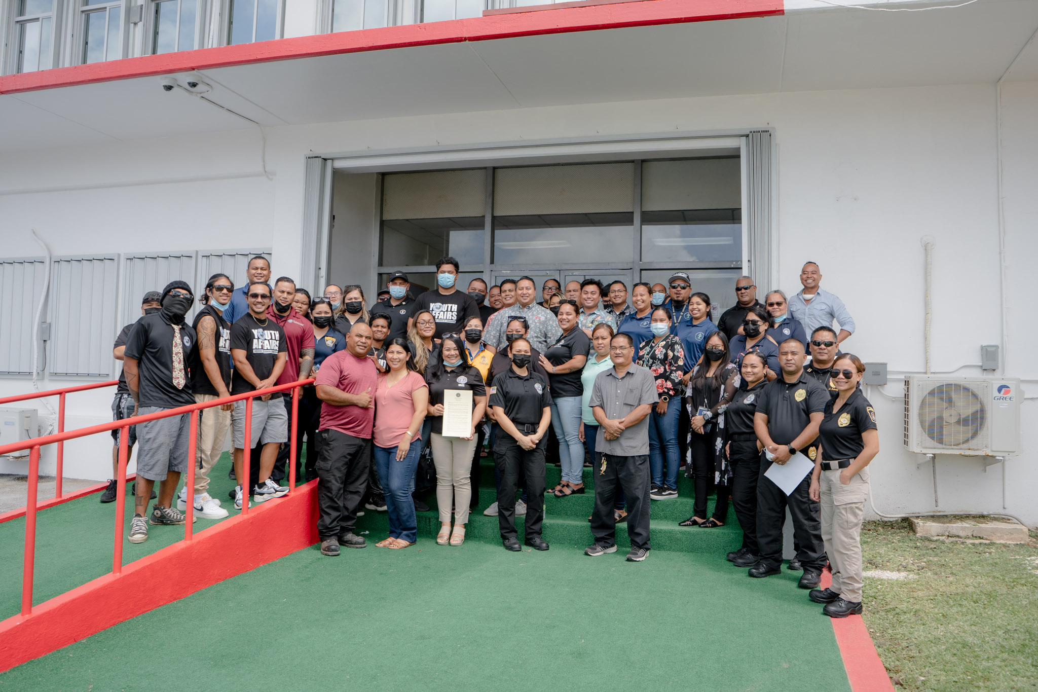 Gov. Ralph DLG Torres, with Substance Abuse, Addiction, and Rehabilitation Program Special Assistant Yvette R. Sablan, other officials and personnel of HOPE Recovery Center, CNMI government departments and agencies as well as members of the community proclaimed the week of April 25 - 29, 2022 as Reentry Week in the CNMI.