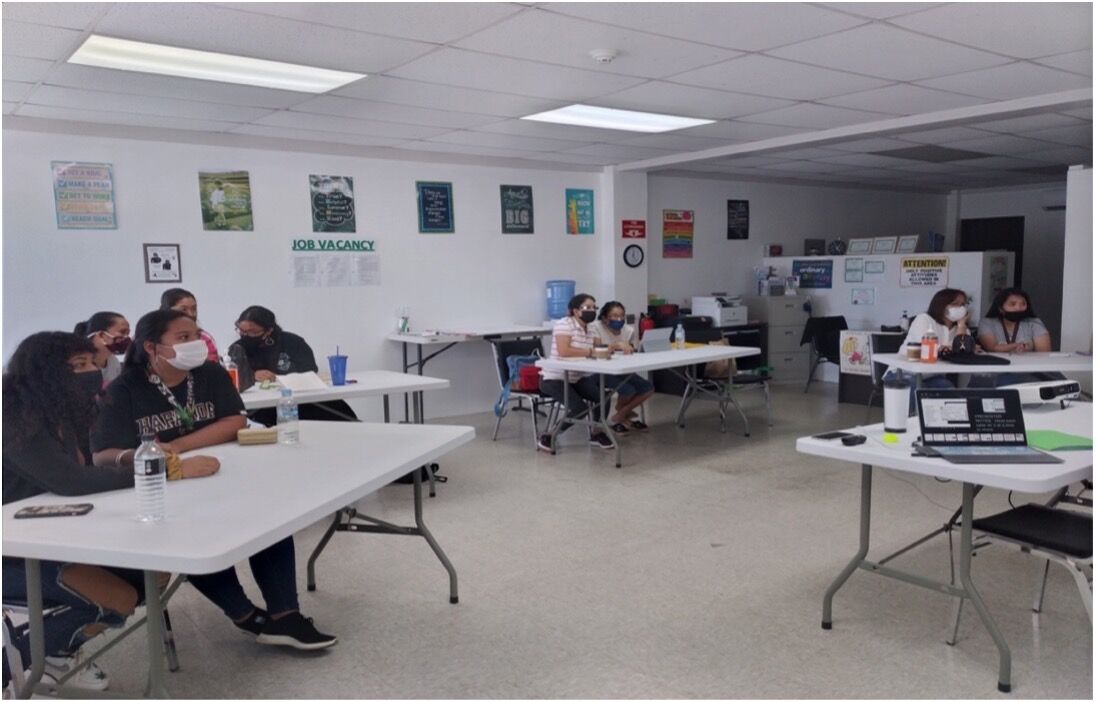 Childcare providers under the CNMI Child Care & Development Fund attend a training on the Administration of Medication, consistent with standards for parental consent, conducted by Evergreen Learning Quality Care specialist Maricar I. Deseo at the Evergreen Learning training Center in Chalan Kanoa.