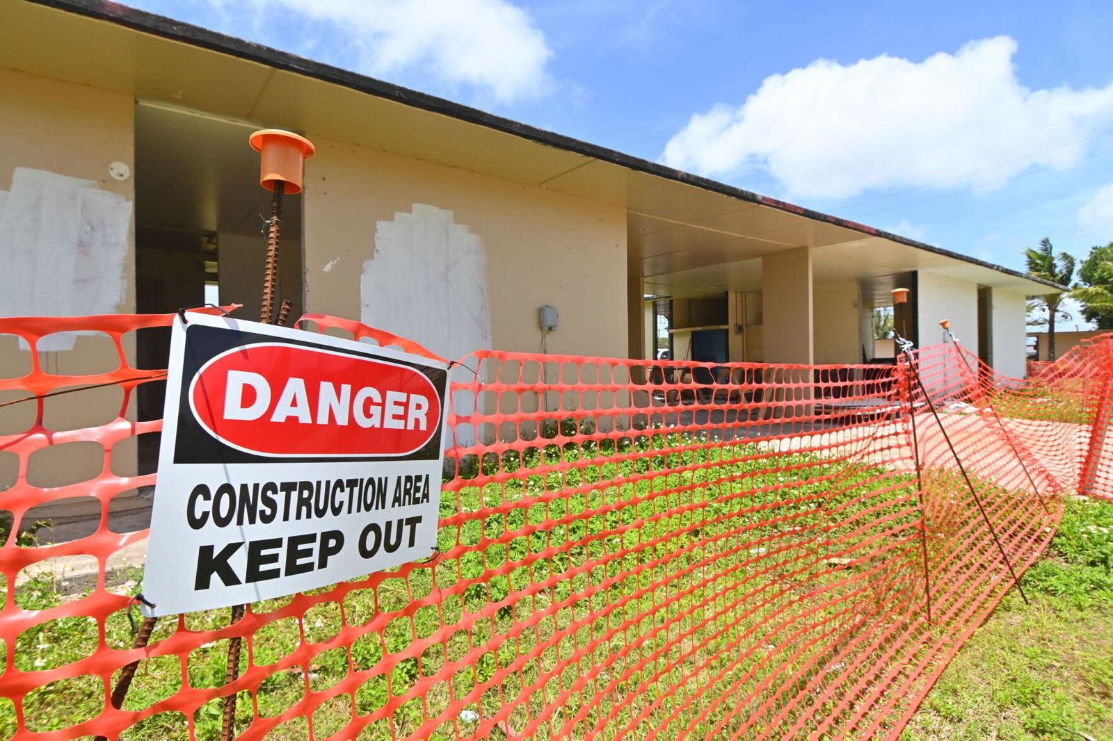 Renovation continues on houses in the Lada Gardens low-cost development, as seen April 5, 2022 in Dededo, Guam to help provide affordable housing on the island.
