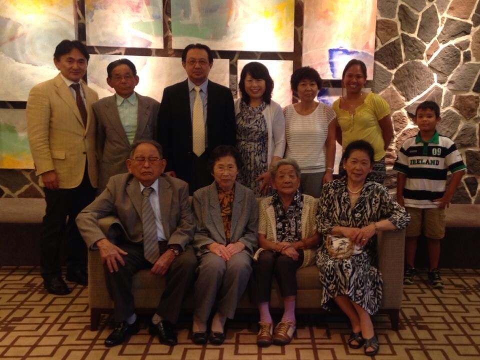 Aiko Mihara, seated 2nd right, attends her niece’s wedding in Japan in 2013. Also in photo are her relatives.