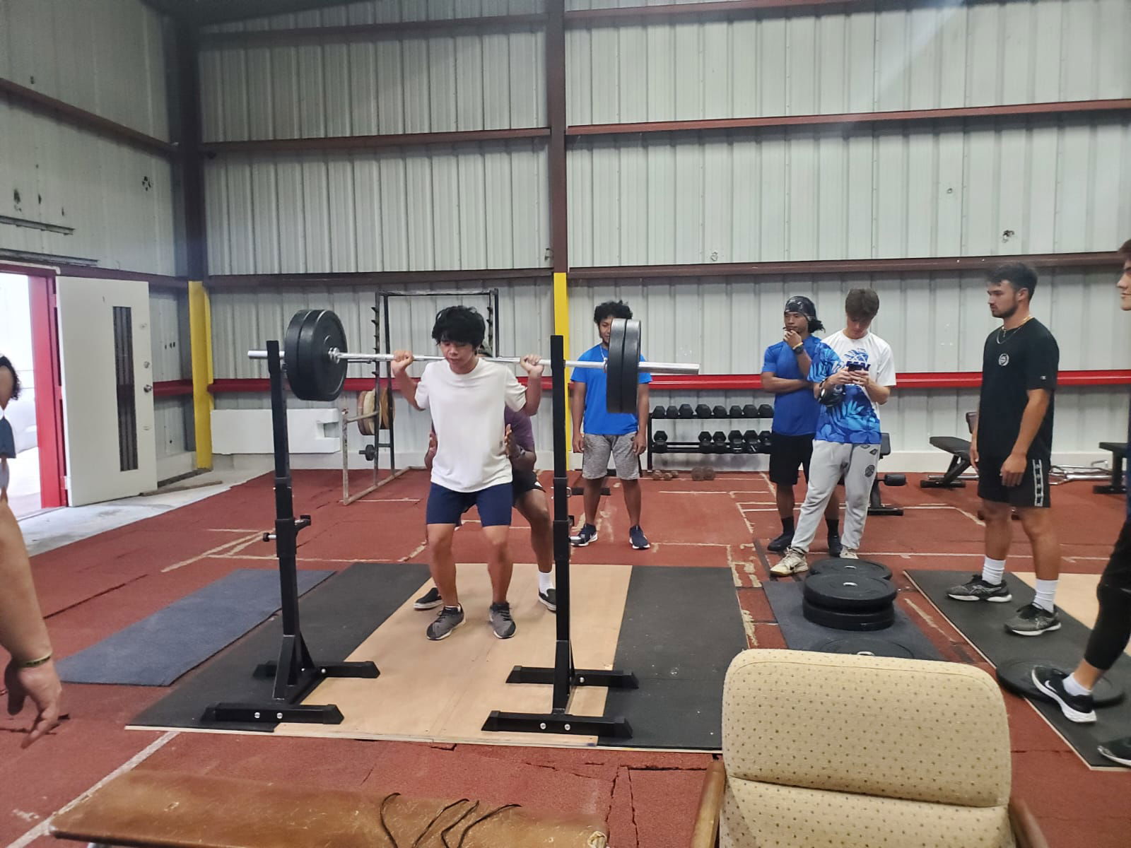 Local athletes use the new equipment provided by the Pacific Mini Games Organizing Committee and the Joeten Daidai Foundation.