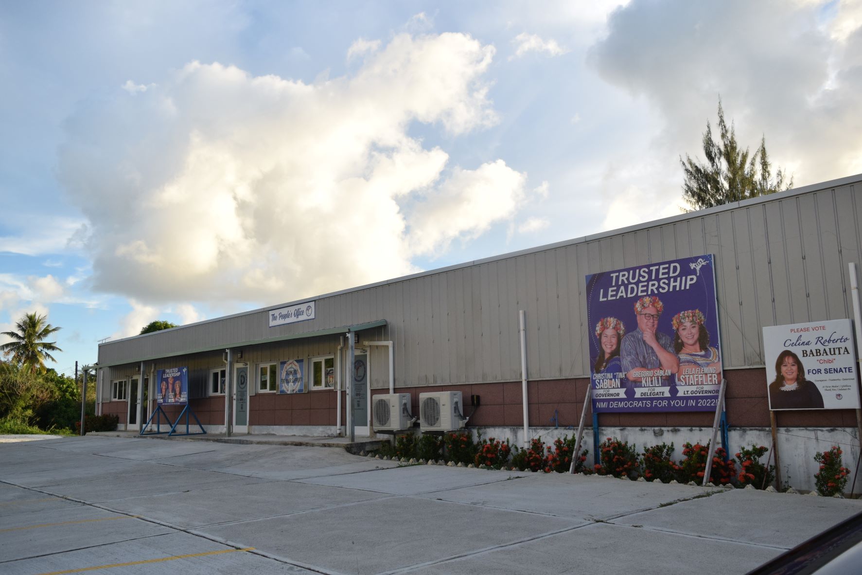 The “People's Office” is located at the corner of Middle and Quartermaster roads.