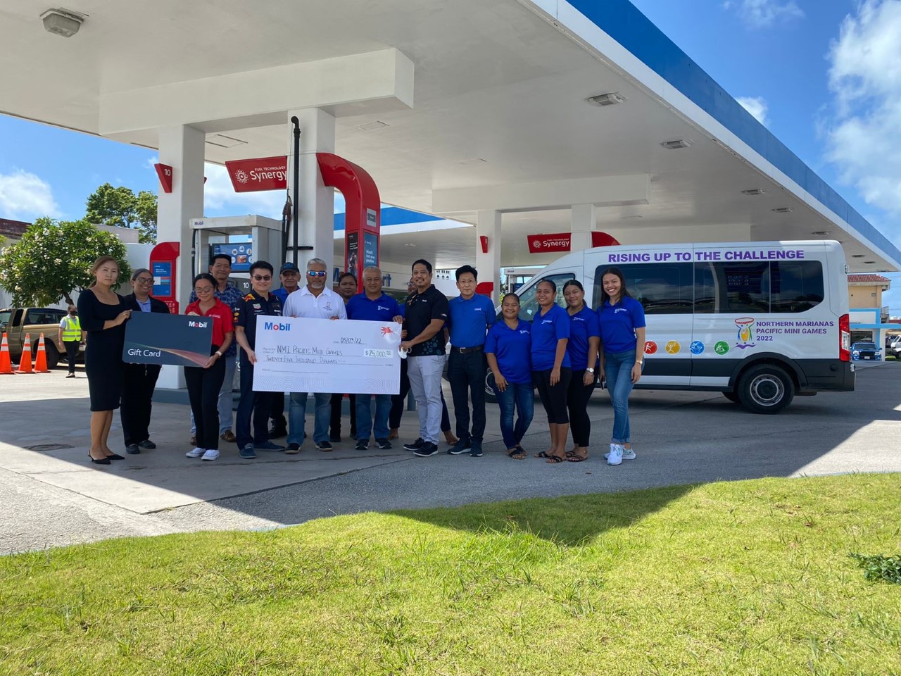 Mobil Oil Mariana Islands Inc. has donated $25,000 to the 2022 Pacific Mini Games which the CNMI will host in June.