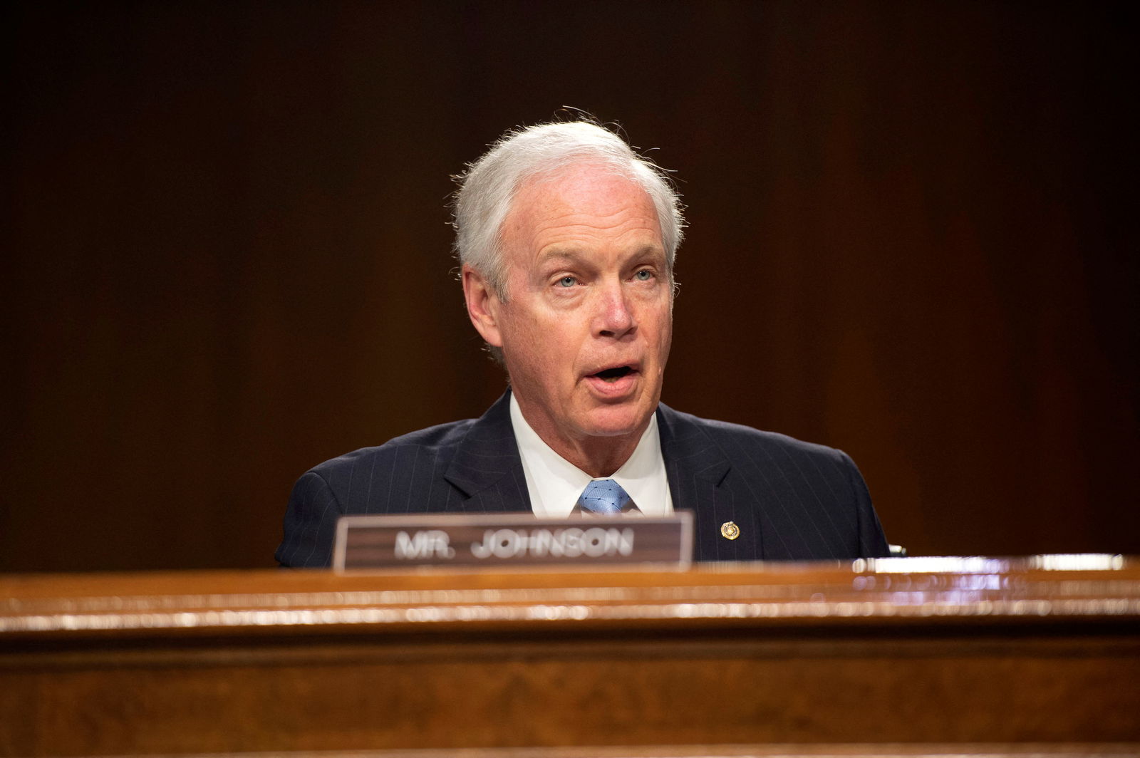 Sen. Ron Johnson, R-Wisconsin, speaks during a Senate Foreign Relations Committee hearing on the Fiscal Year 2023 Budget at the U.S. Capitol in Washington, D.C., April 26, 2022.