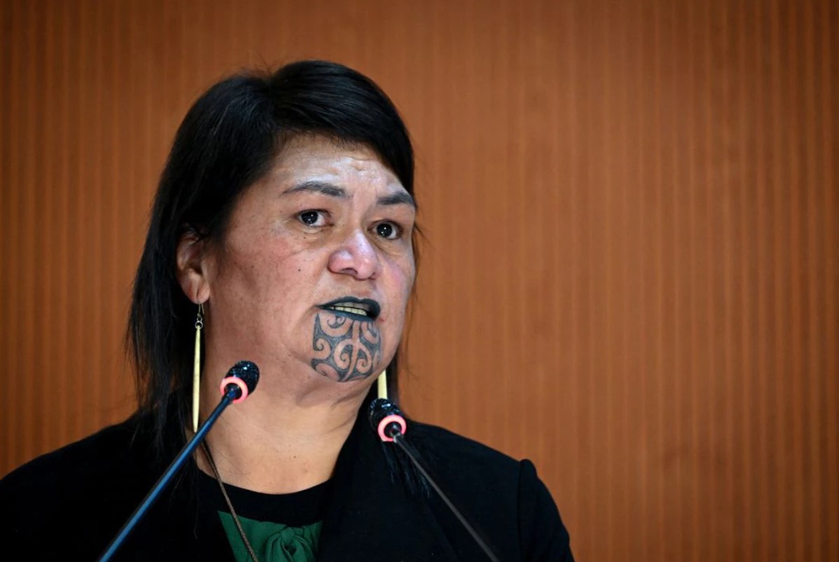 New Zealand Foreign Minister Nanaia Mahuta speaks during a session of the U.N. Human Rights Council in Geneva, Switzerland, Feb. 28, 2022.  