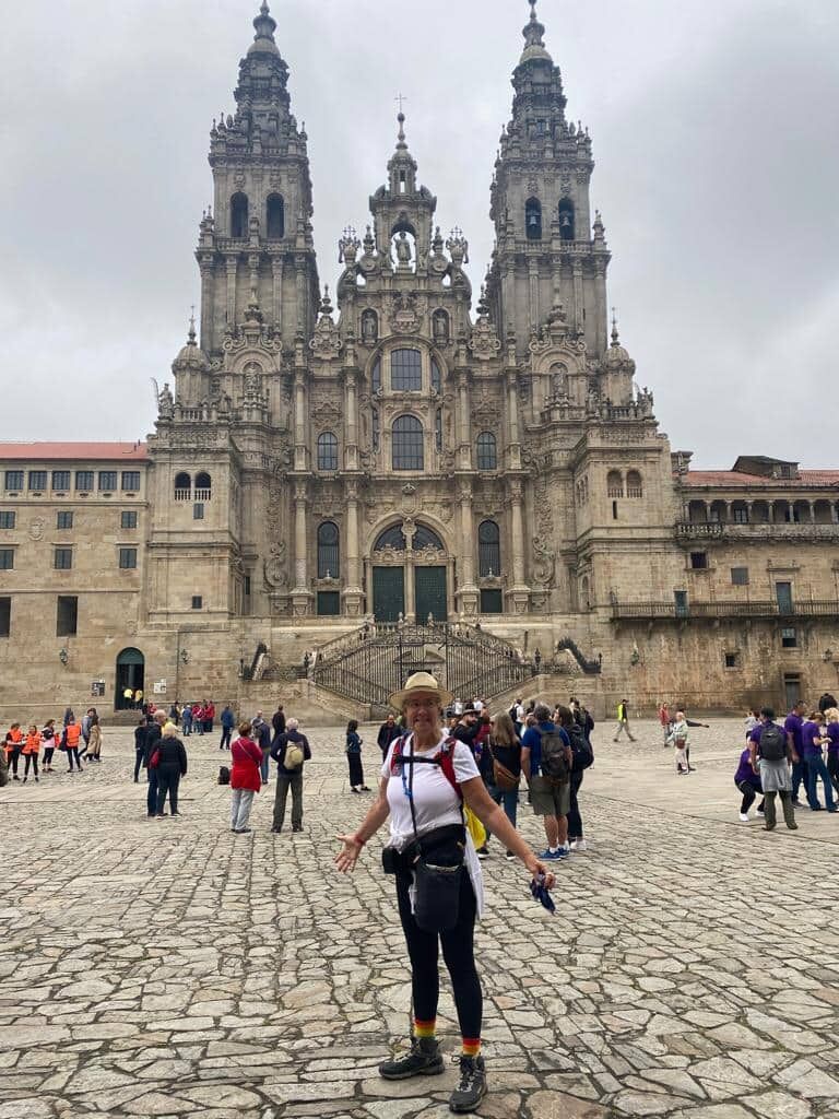 Rhonda DiCostanzo walked the Camino de Santiago or Way of Saint James in Portugal and Spain after a year of preparing for it by training at BBJ Athletics on Saipan.