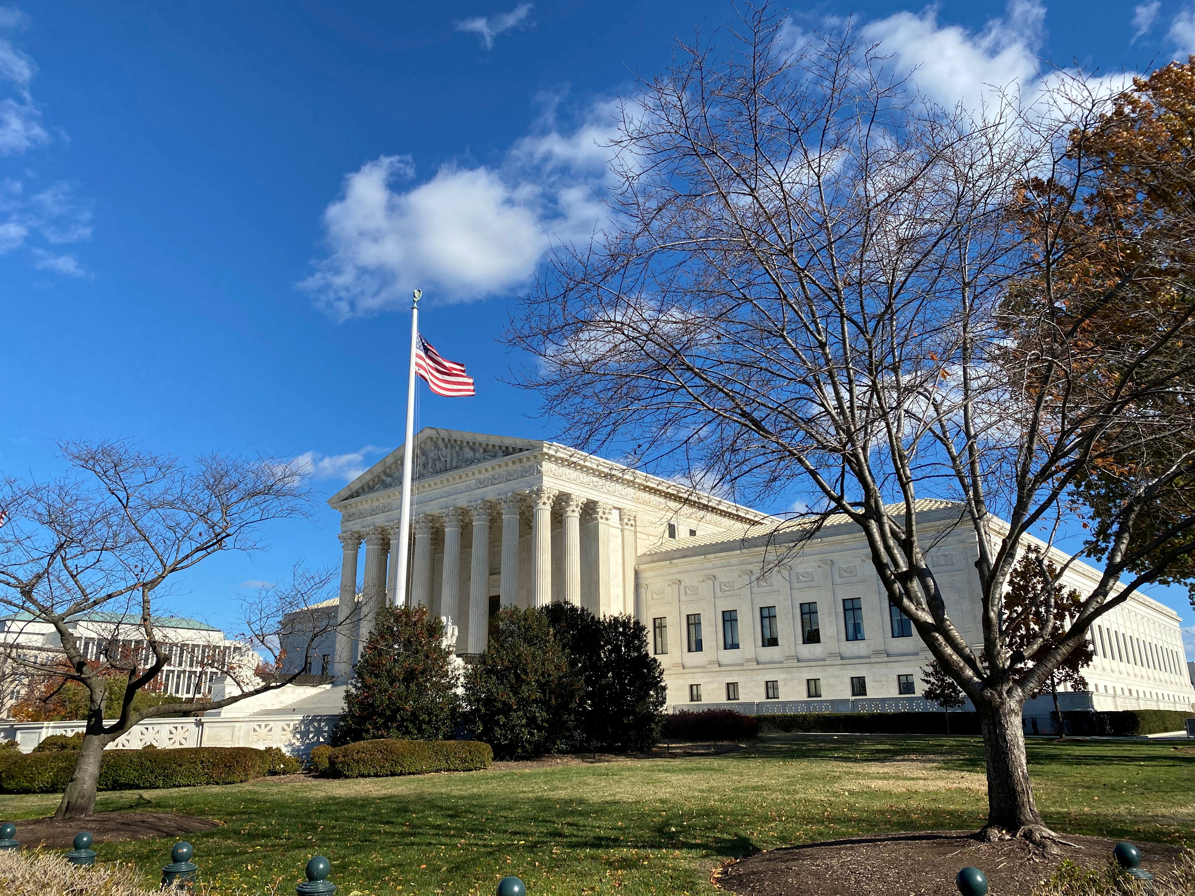 A general view of the U.S. Supreme Court building in Washington, D.C., Nov. 26, 2021.