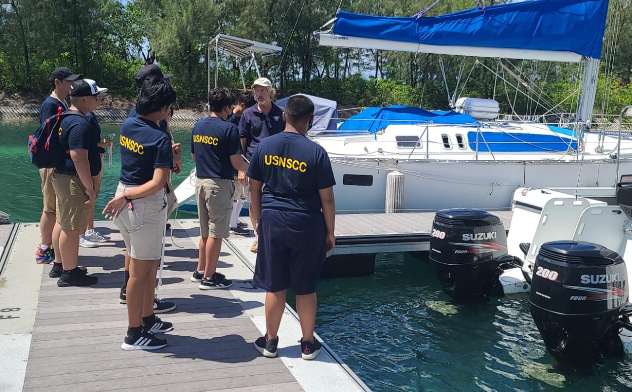 Cadets learn basic seamanship.