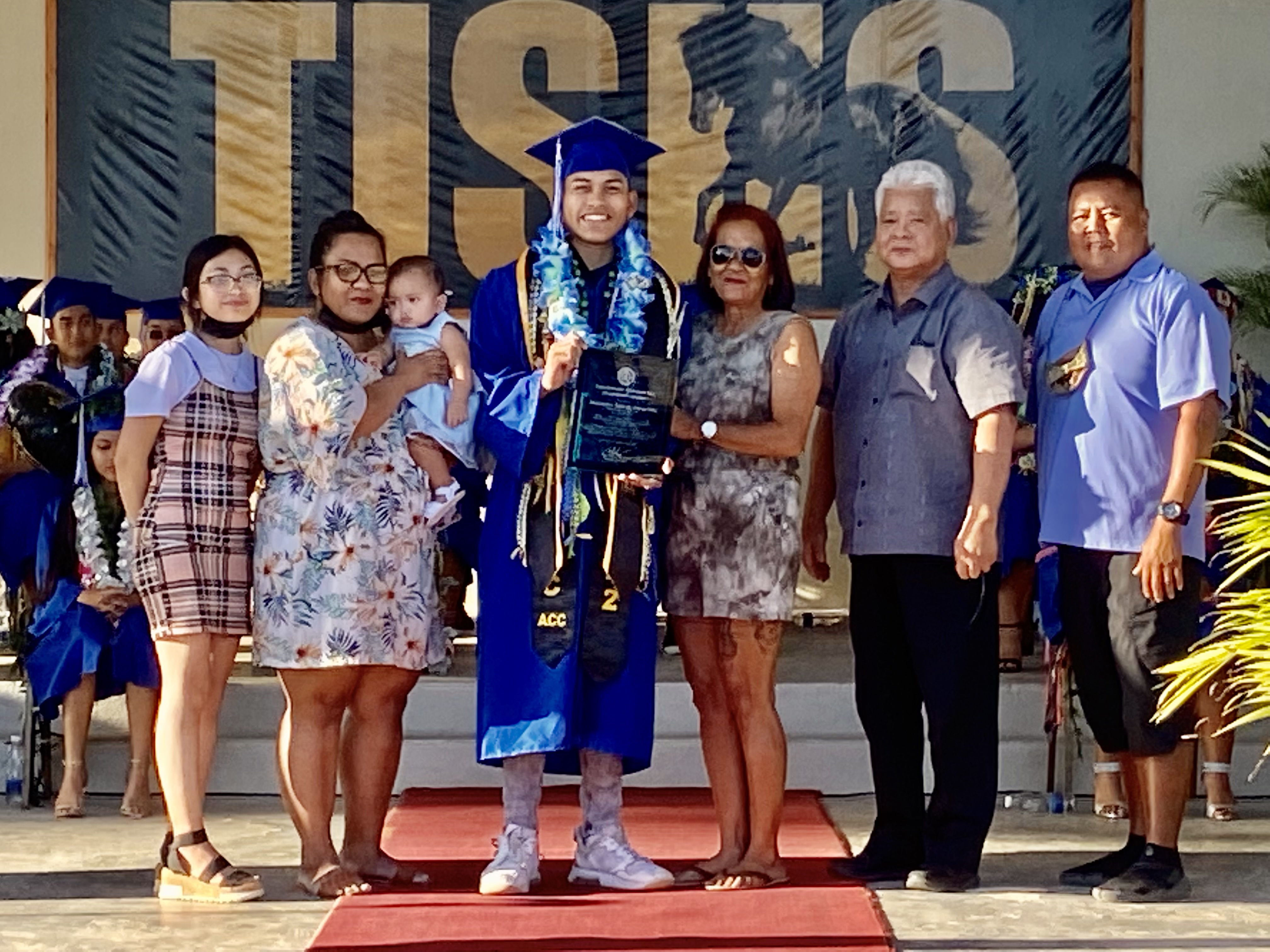 The Lt. Governor’s Award recipient was Malinao Tasi Quitugua Palacios who received the award from Lt. Gov. Arnold I. Palacios.