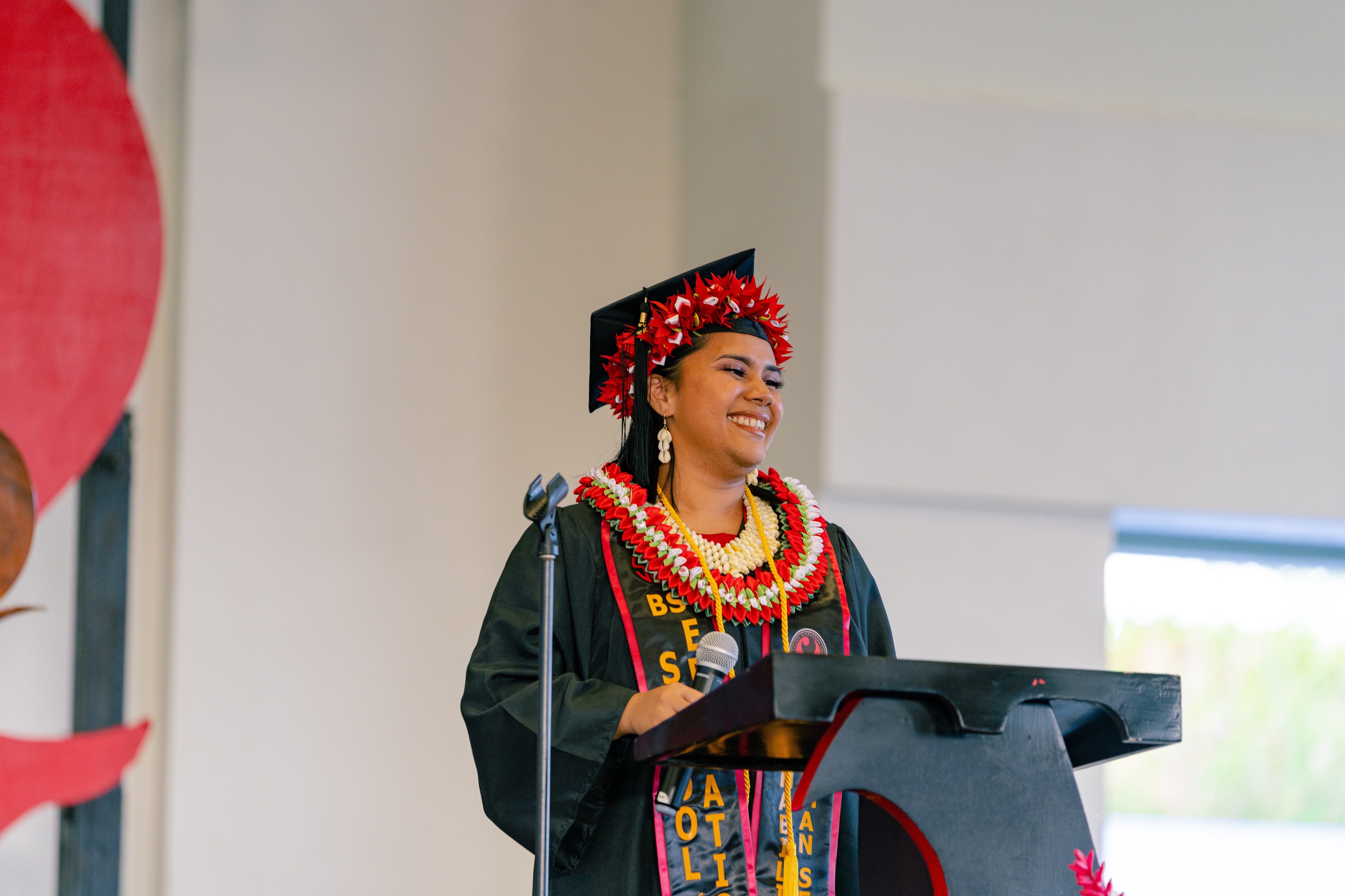 Sheila Aliven deliver’s this year’s Student Commencement Address.