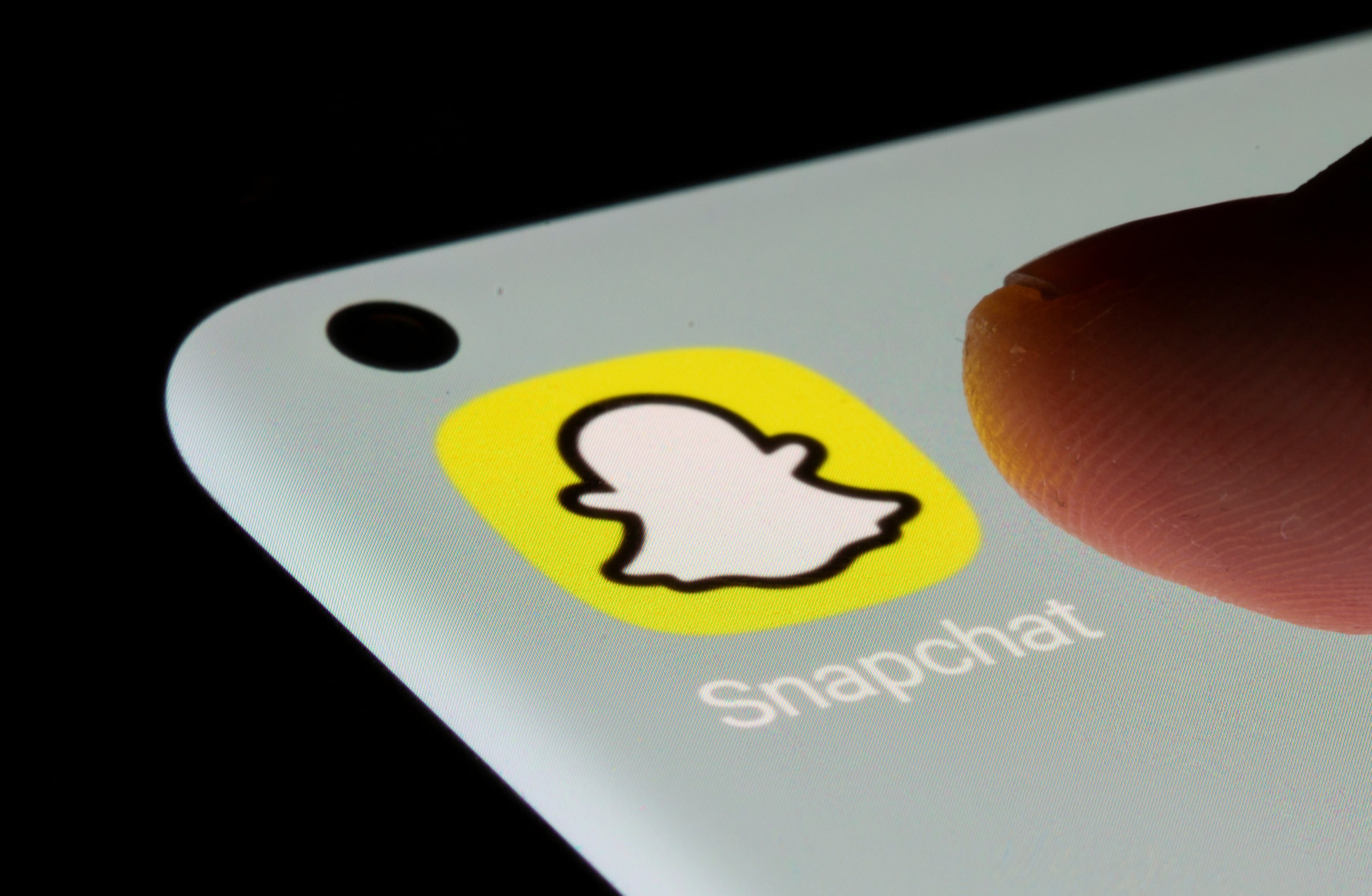 Snapchat app is seen on a smartphone in this illustration taken on July 13, 2021.