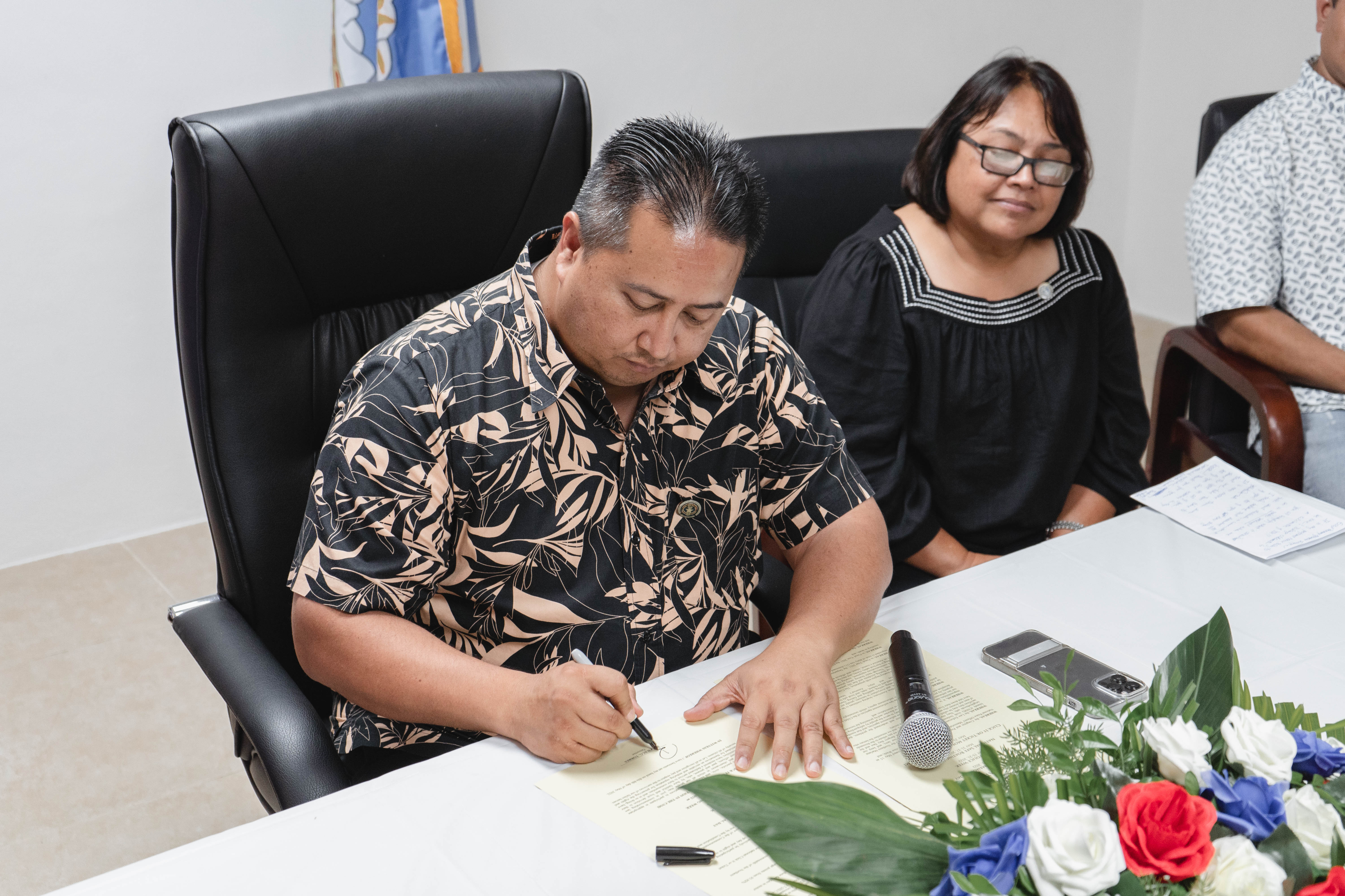 During Gov. Ralph DLG Torres' Public Service Recognition Week visit to the Department of Public Safety, he proclaimed May 15, 2022 as Peace Officers Memorial Day, May 15-21, 2022 as CNMI Police Week,  May 21-27, 2022 as National Safe Boating Week, and May 23-June 5, 2022 as Click It or Ticket Mobilization in the Commonwealth.